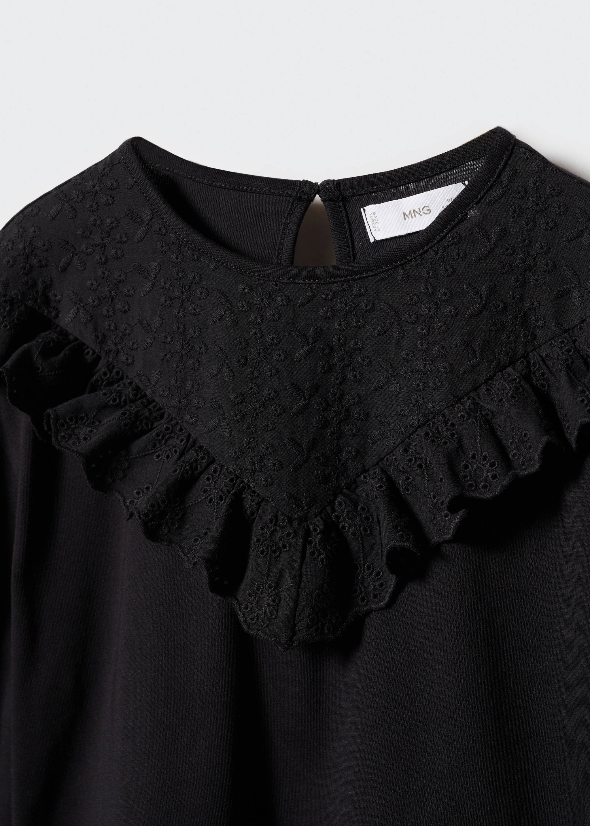 T-Shirt mit bestickten Volants - Detail des Artikels 8