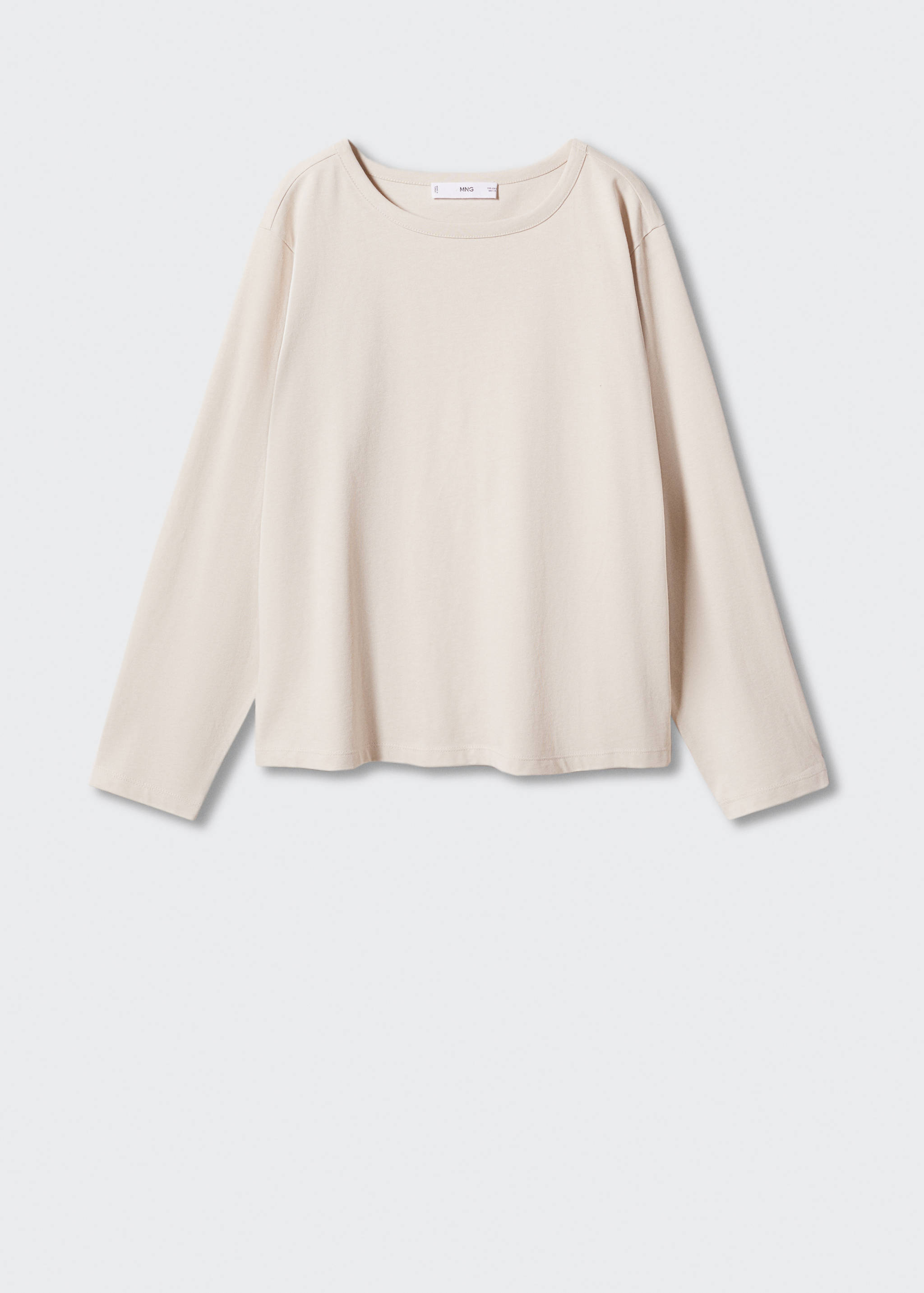 Rounded neck cotton t-shirt - Article without model