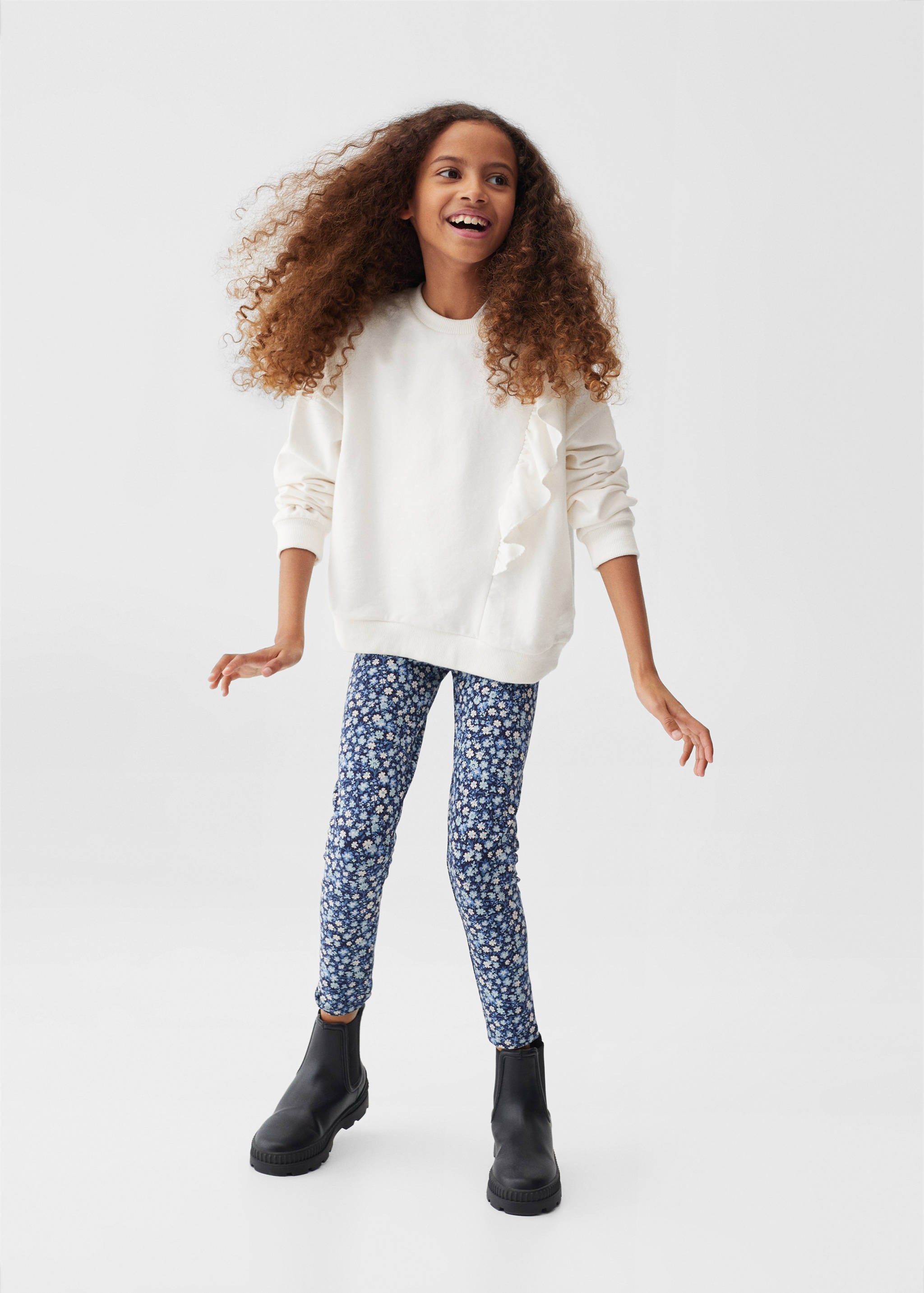 Bedruckte Baumwoll-Leggings - Allgemeine Ansicht