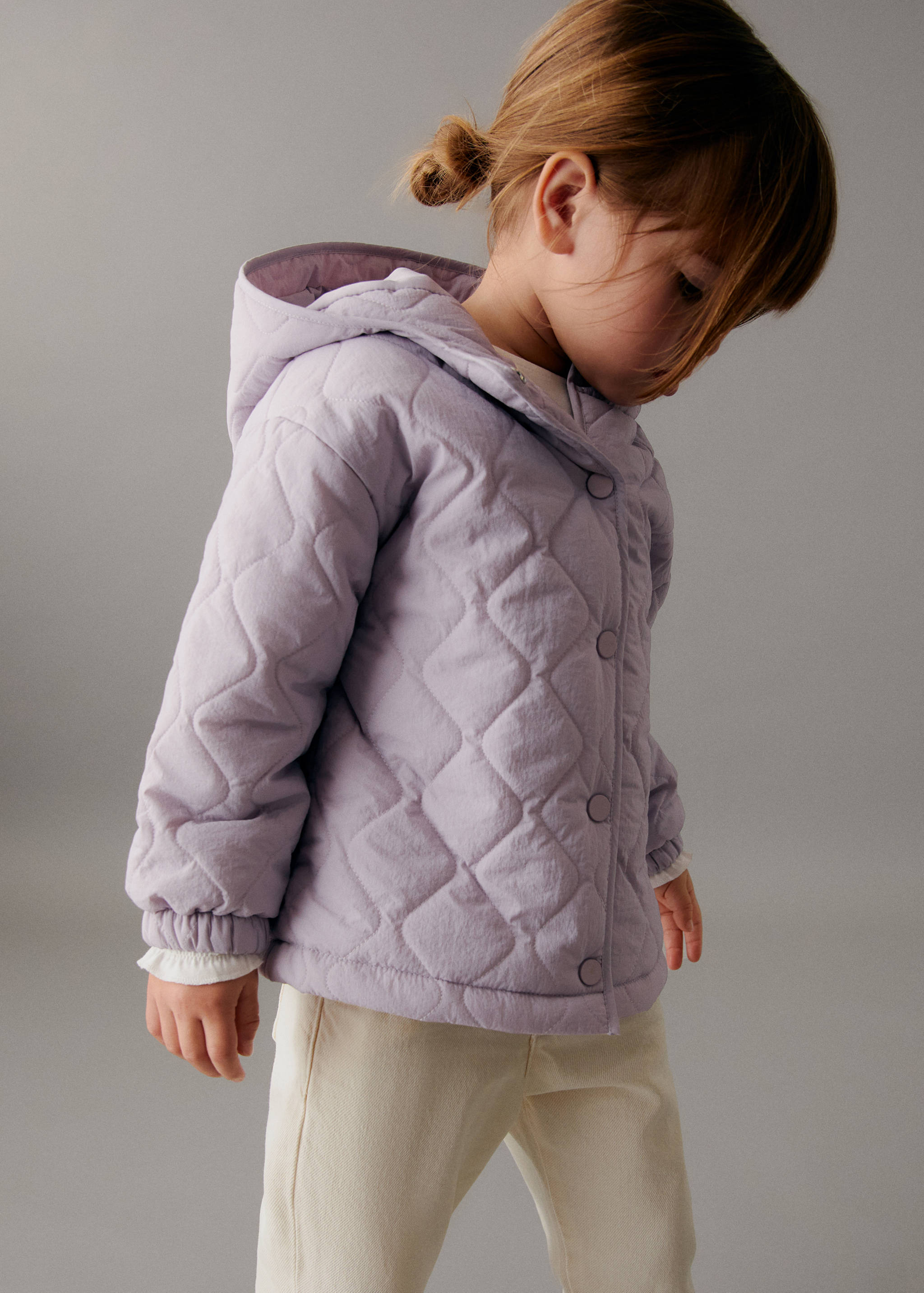 Rhombus quilted jacket - Details of the article 4