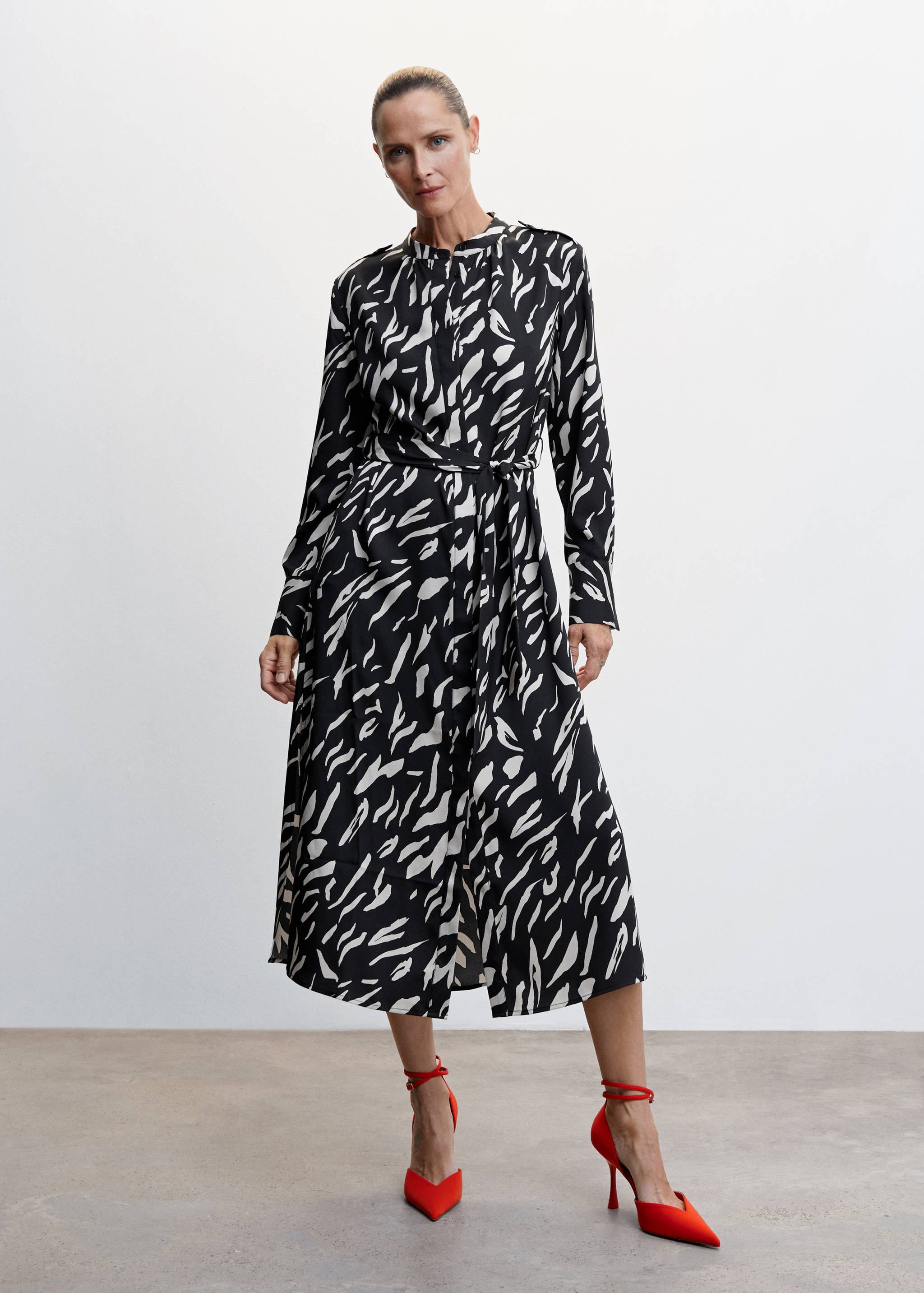 Robe midi imprimée - Plan général