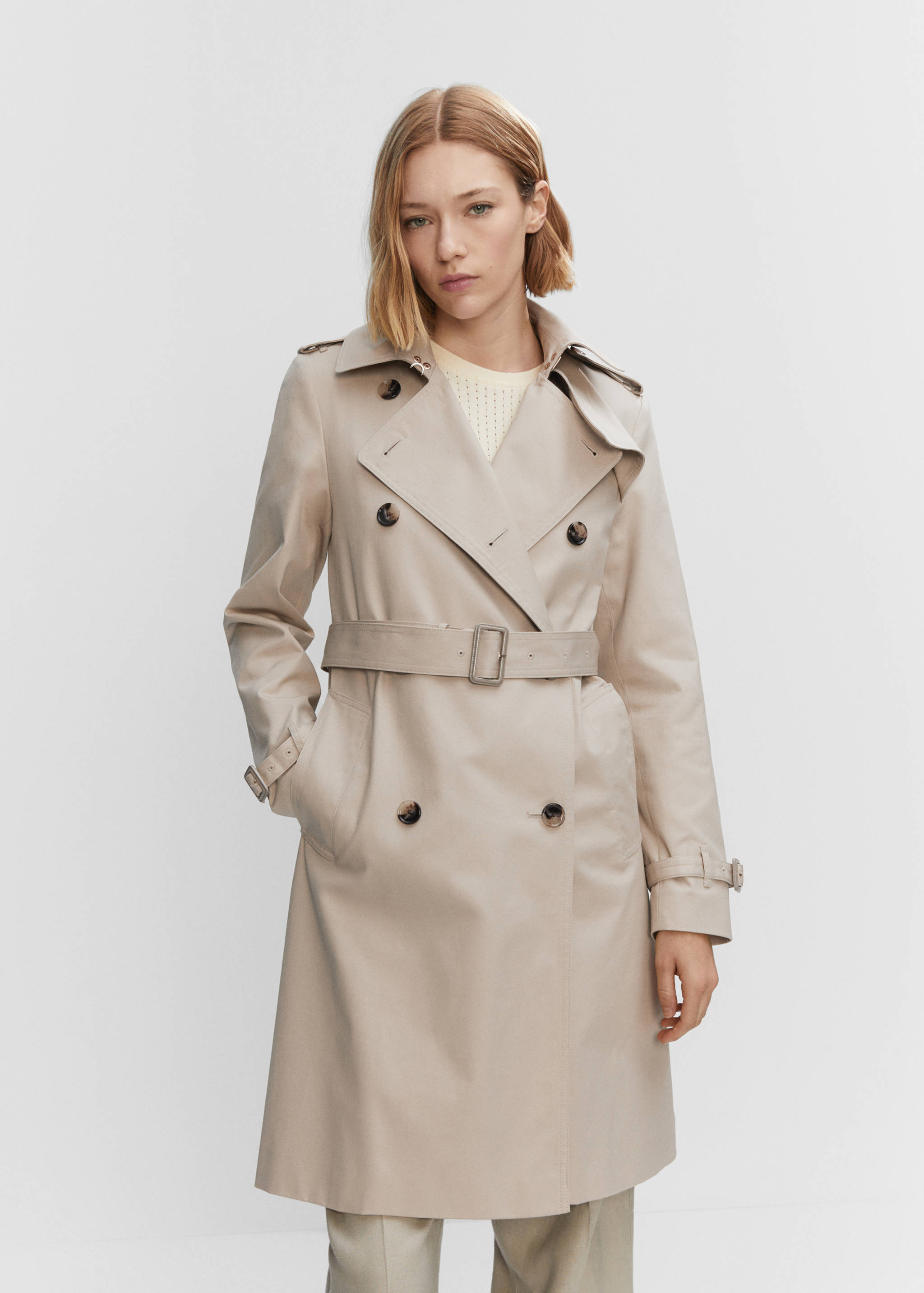 Classic trench coat with belt - Medium plane
