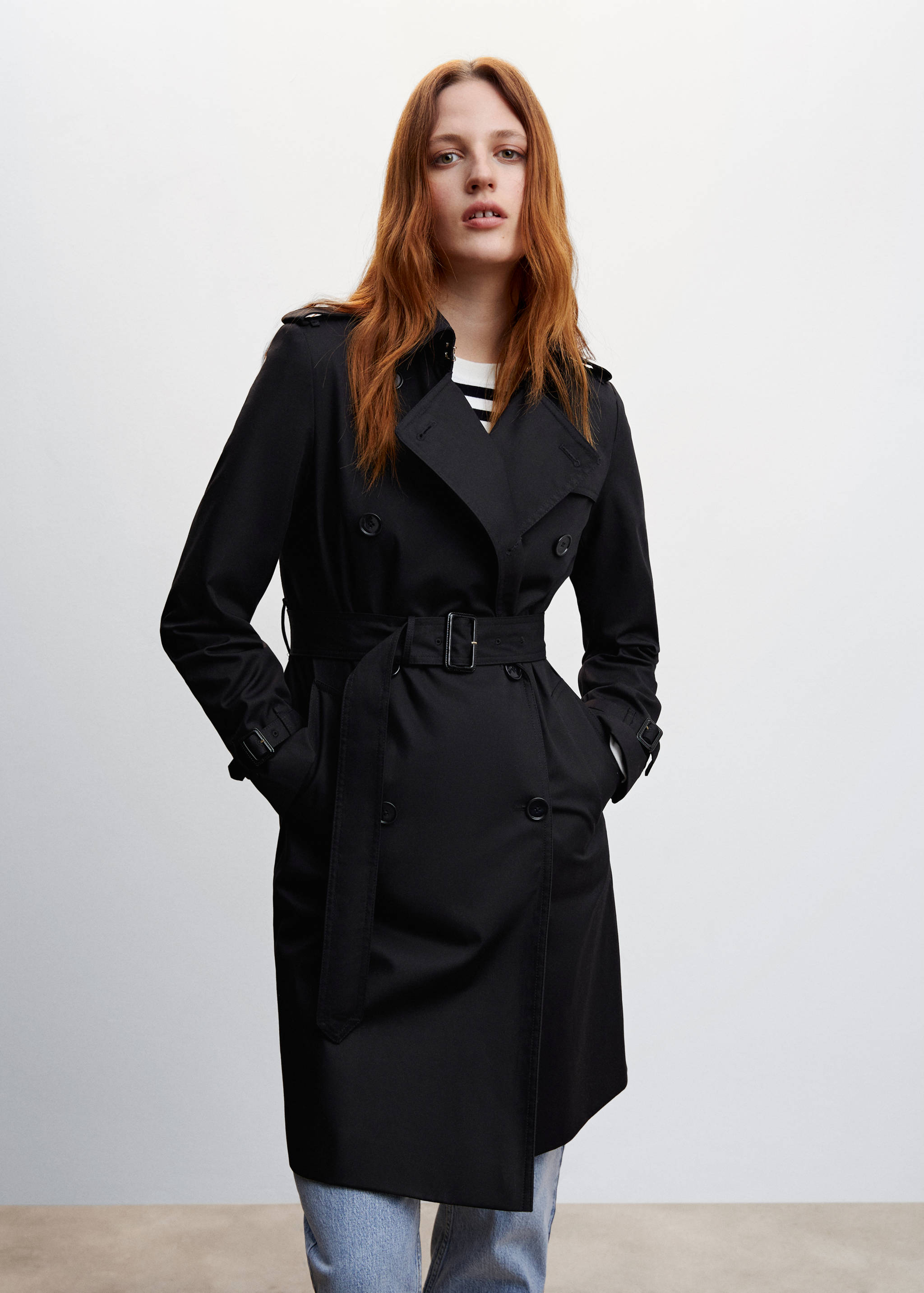 Classic trench coat with belt - Medium plane