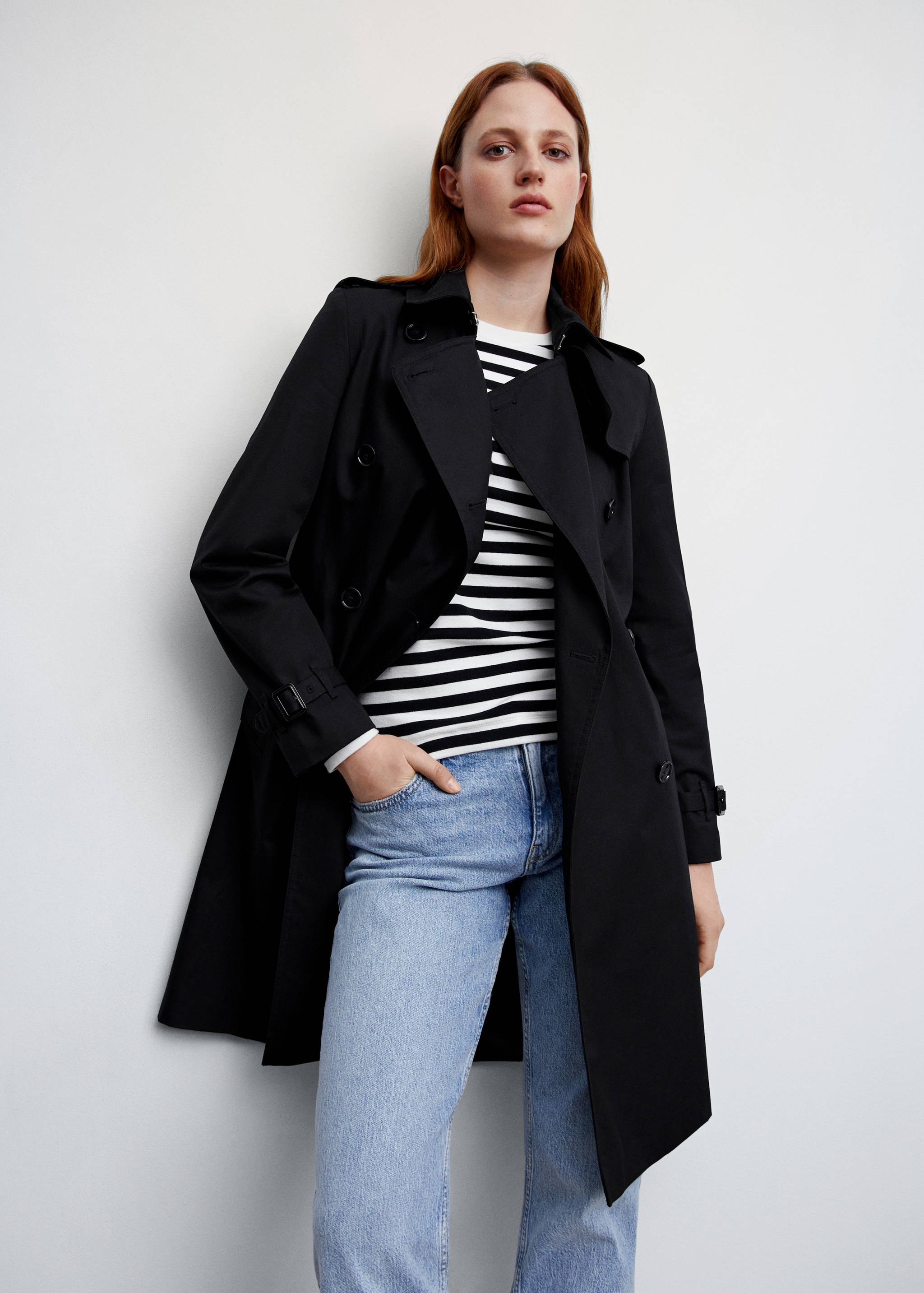 Classic trench coat with belt - Details of the article 6