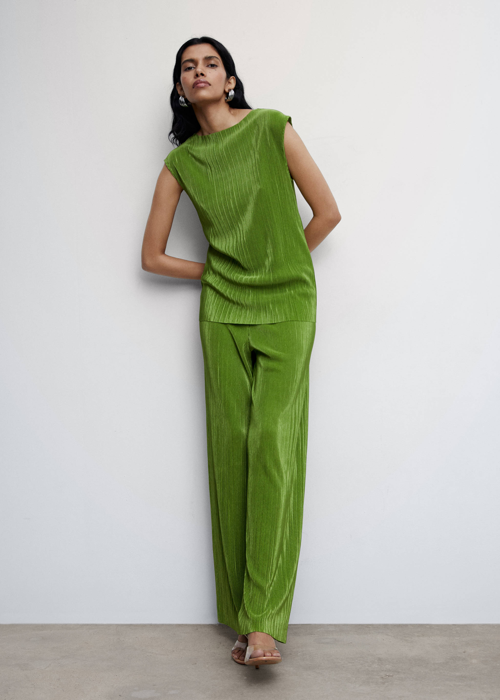 Plissierte Palazzohose - Detail des Artikels 2