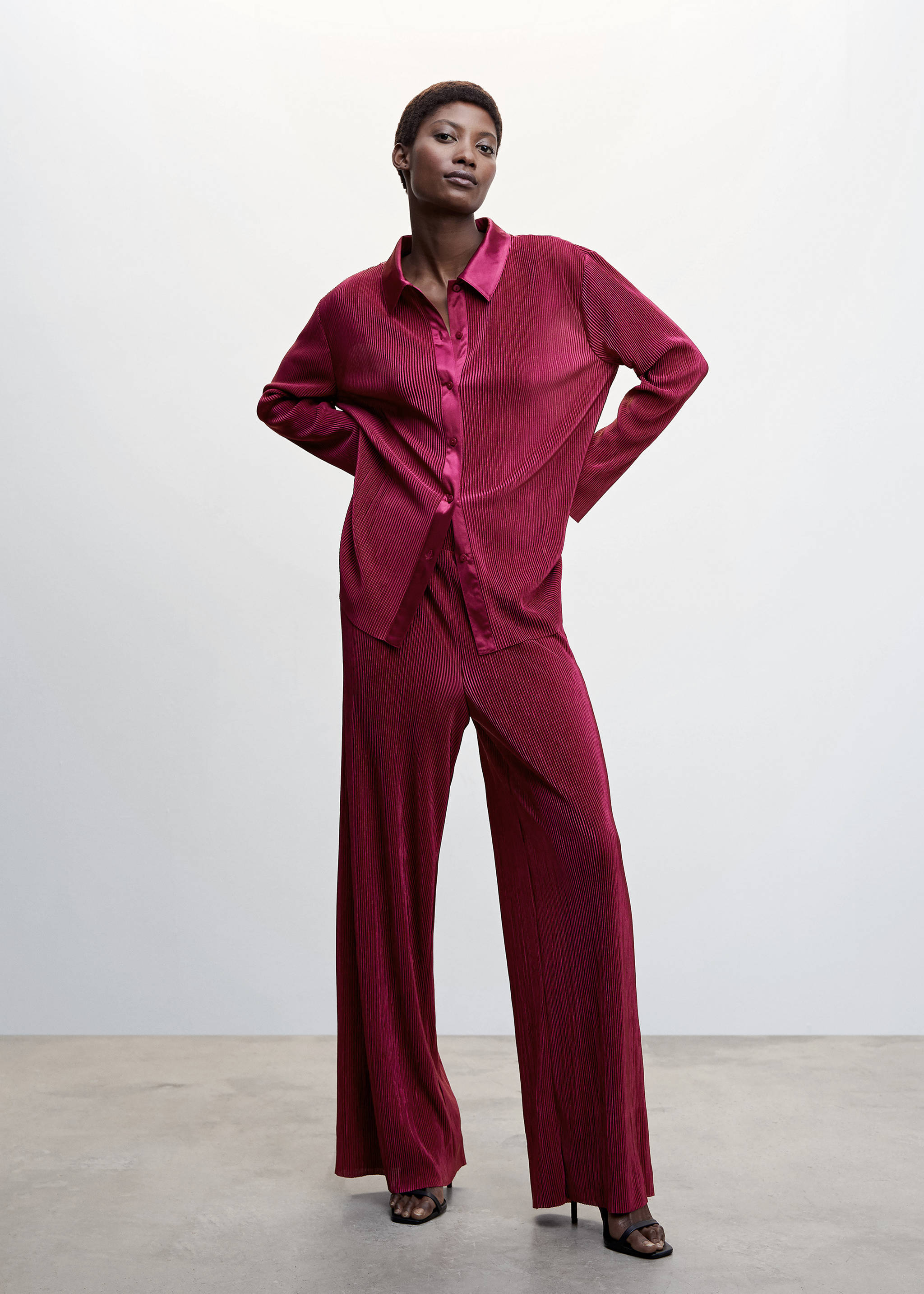 Plissierte Palazzohose - Allgemeine Ansicht