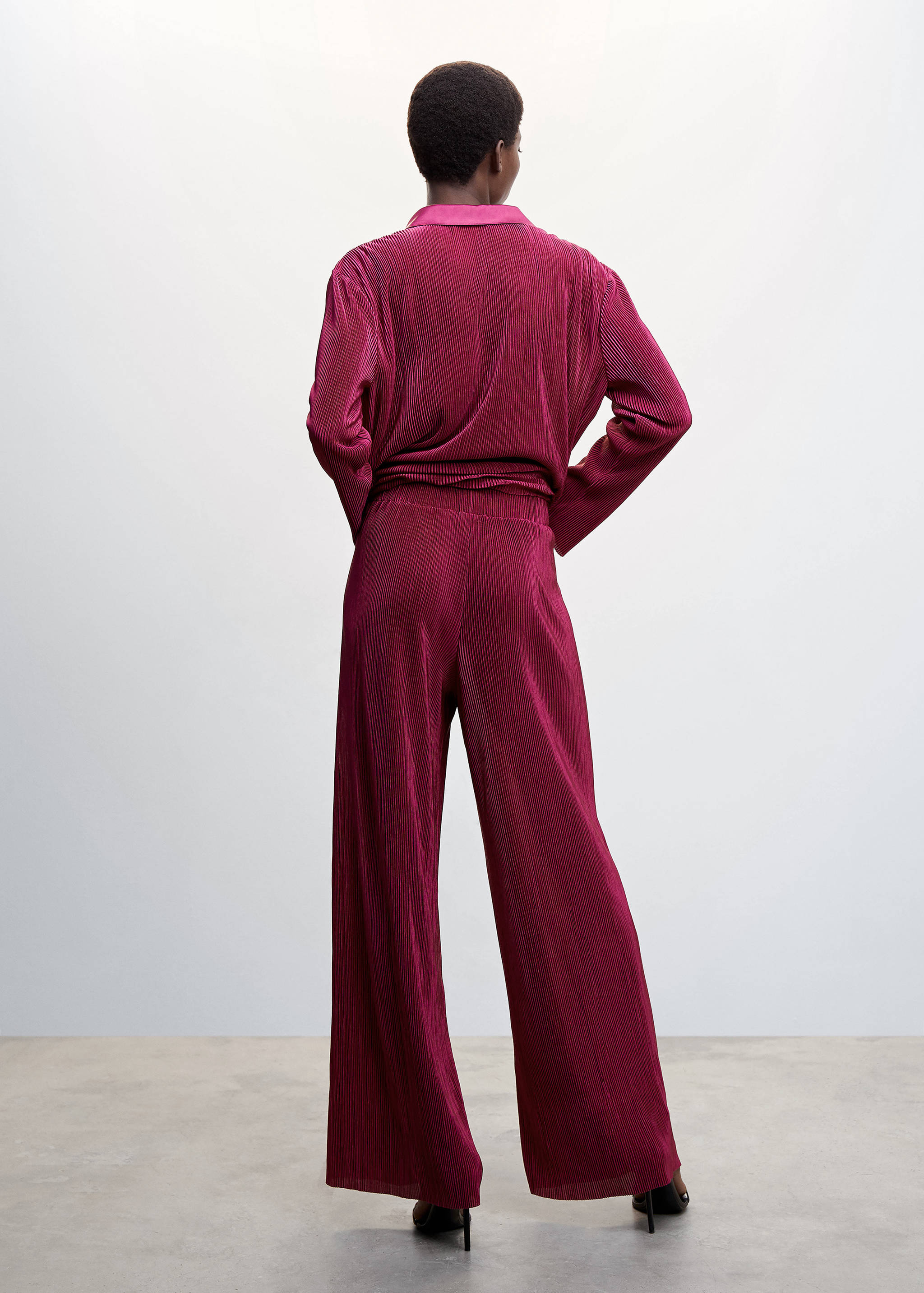 Plissierte Palazzohose - Rückseite des Artikels