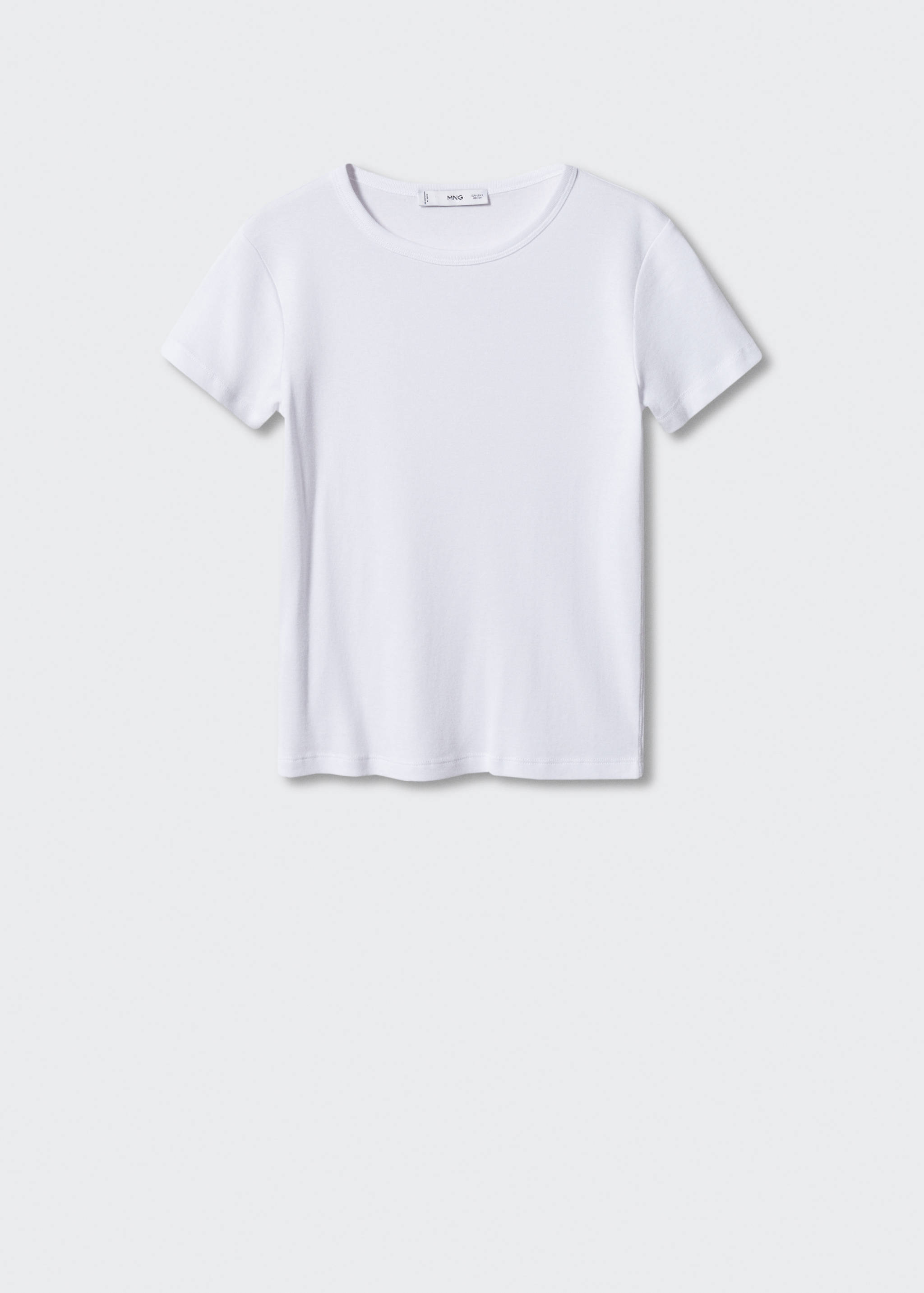 Rounded neck cotton t-shirt - Article without model