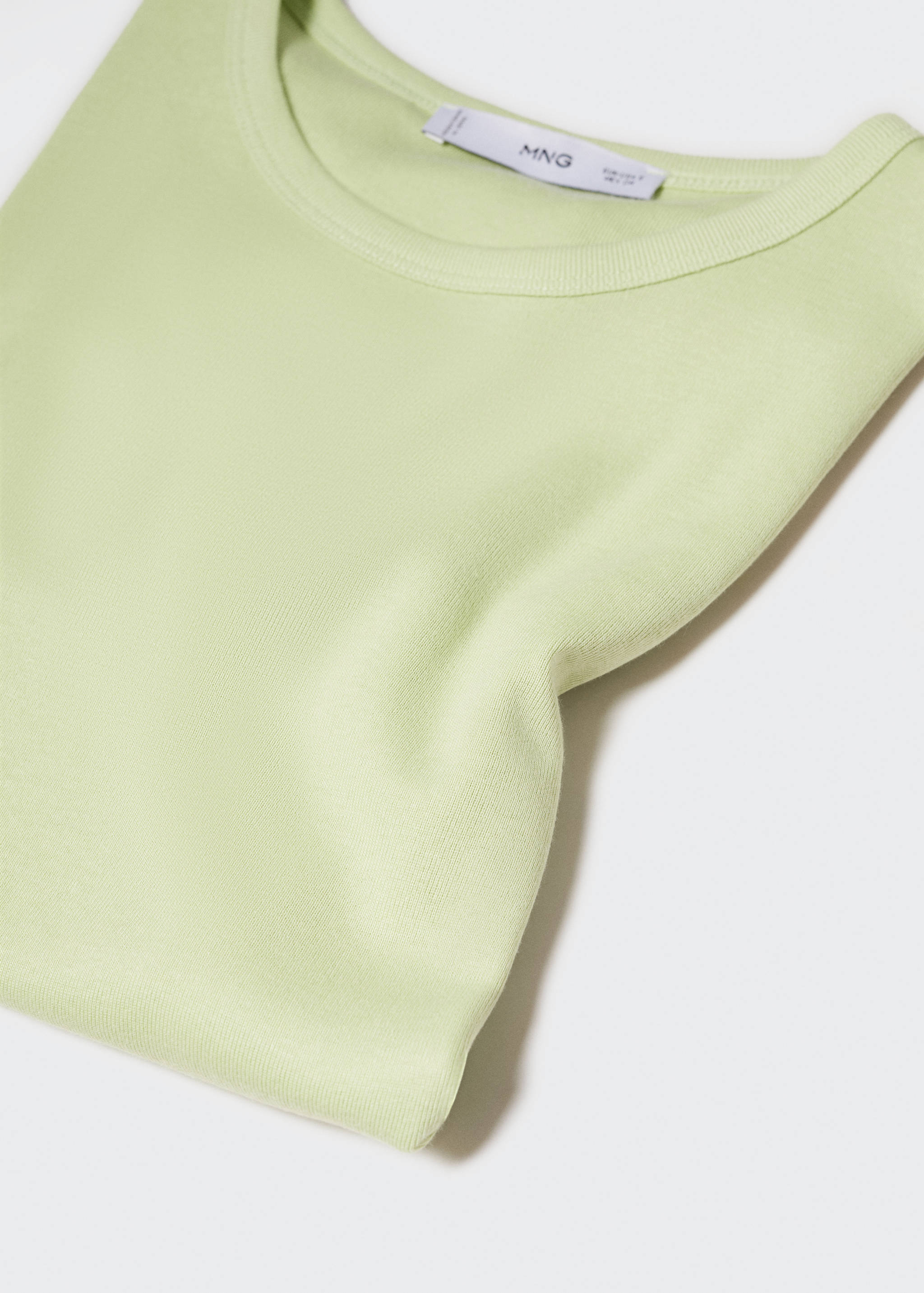 Rounded neck cotton t-shirt - Details of the article 8