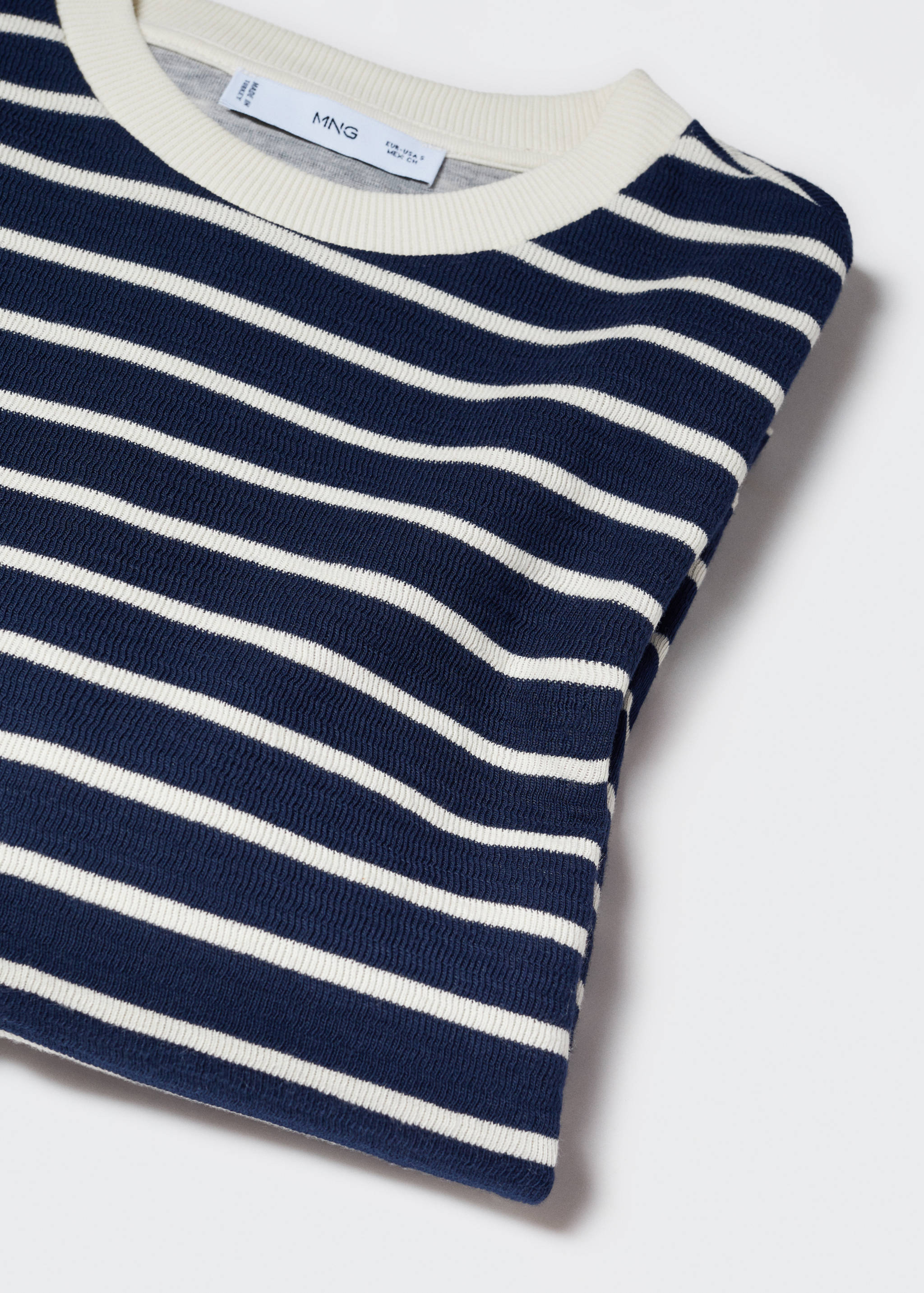 Striped cotton T-shirt - Details of the article 8