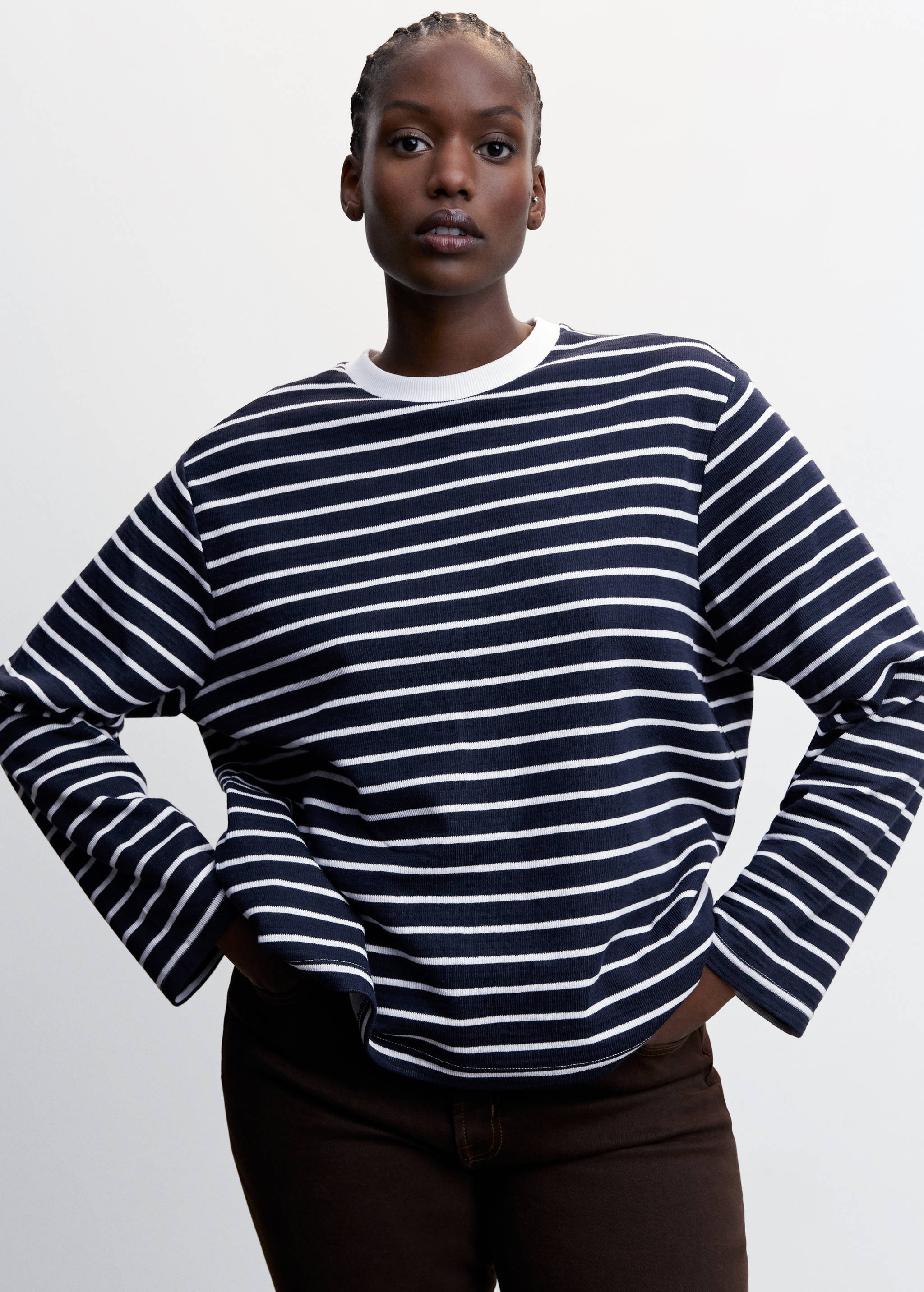 Striped cotton T-shirt - Details of the article 5