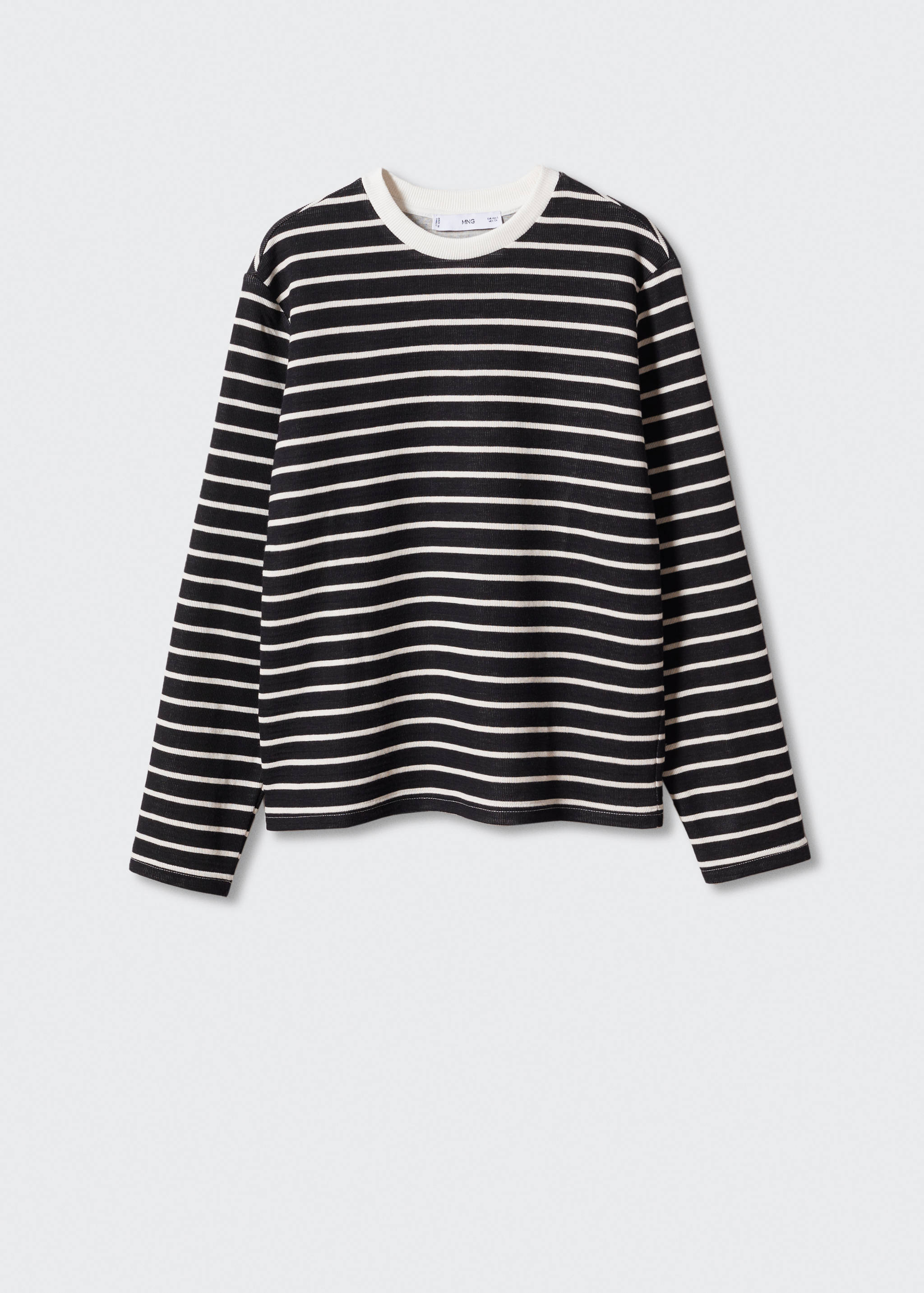 Striped cotton T-shirt - Article without model