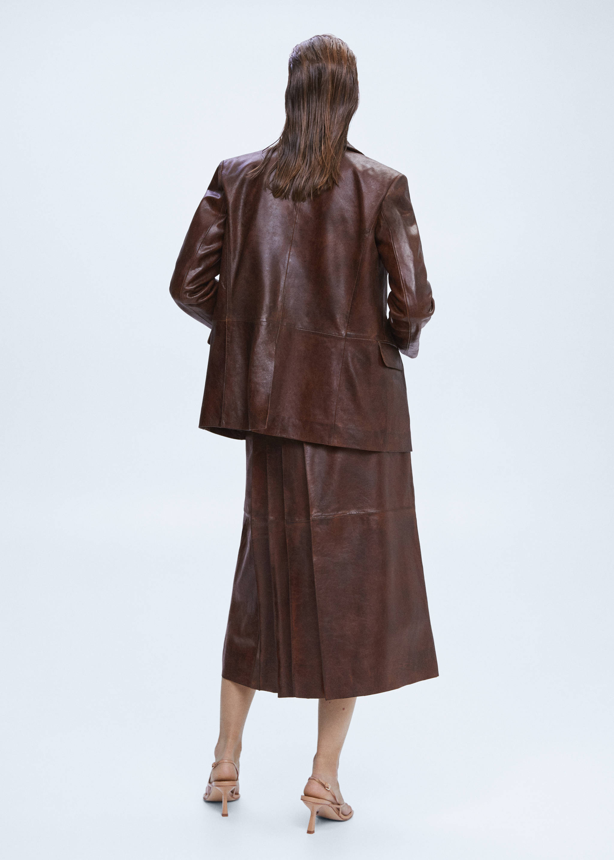 Americana piel efecto desgastado - Reverso del artículo