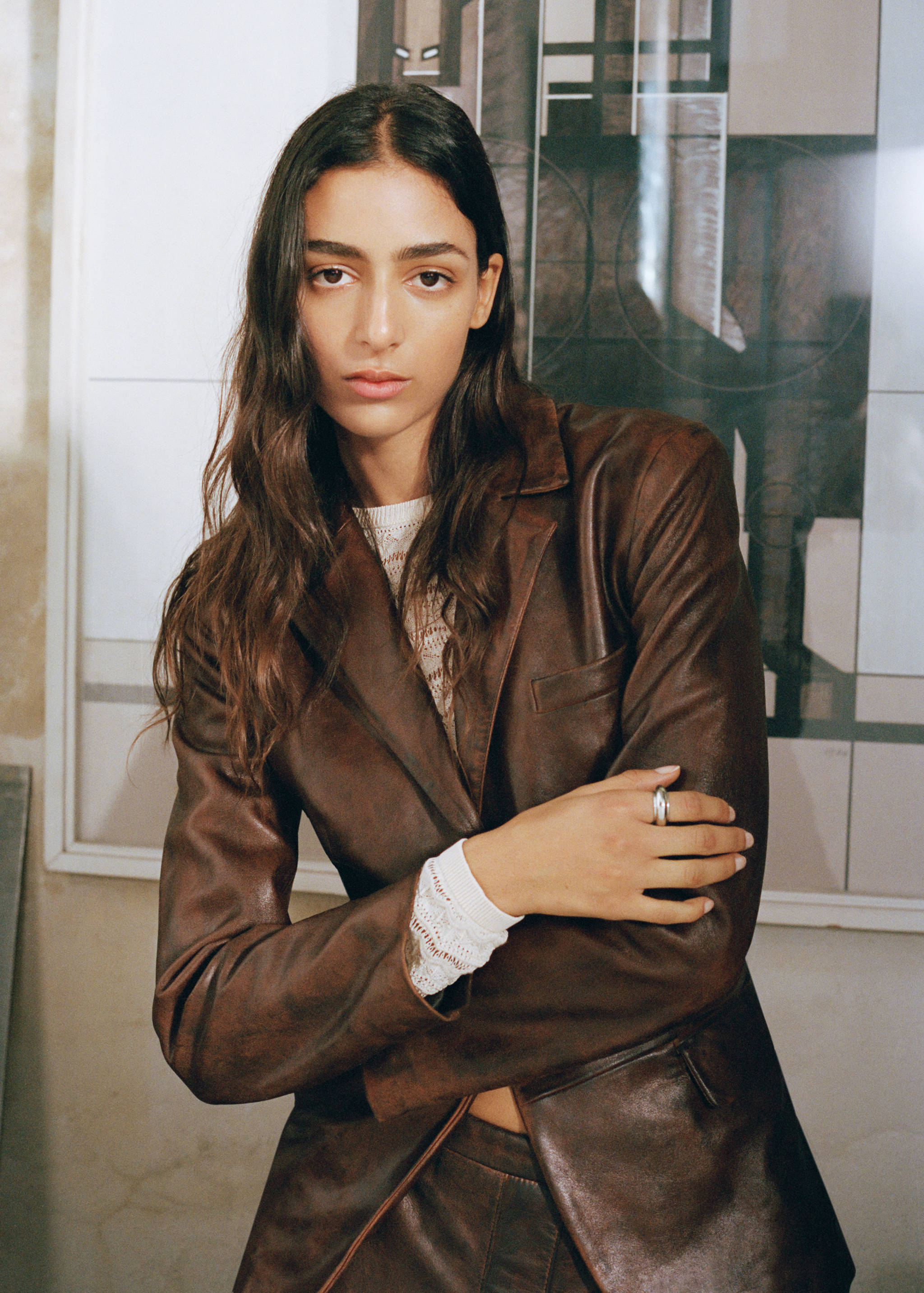 Americana piel efecto desgastado - Detalle del artículo 7