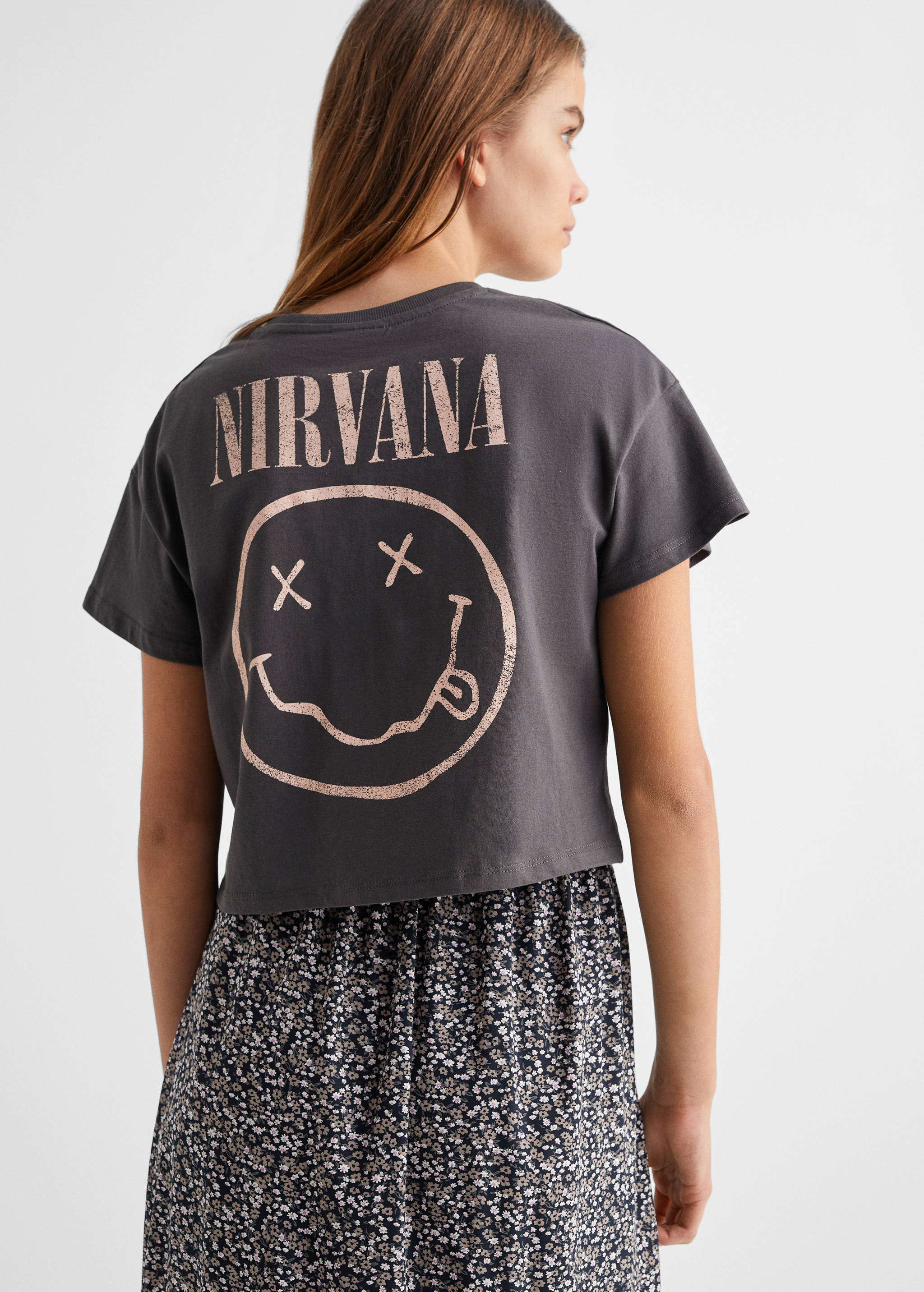 Nirvana cropped t-shirt - Reverse of the article