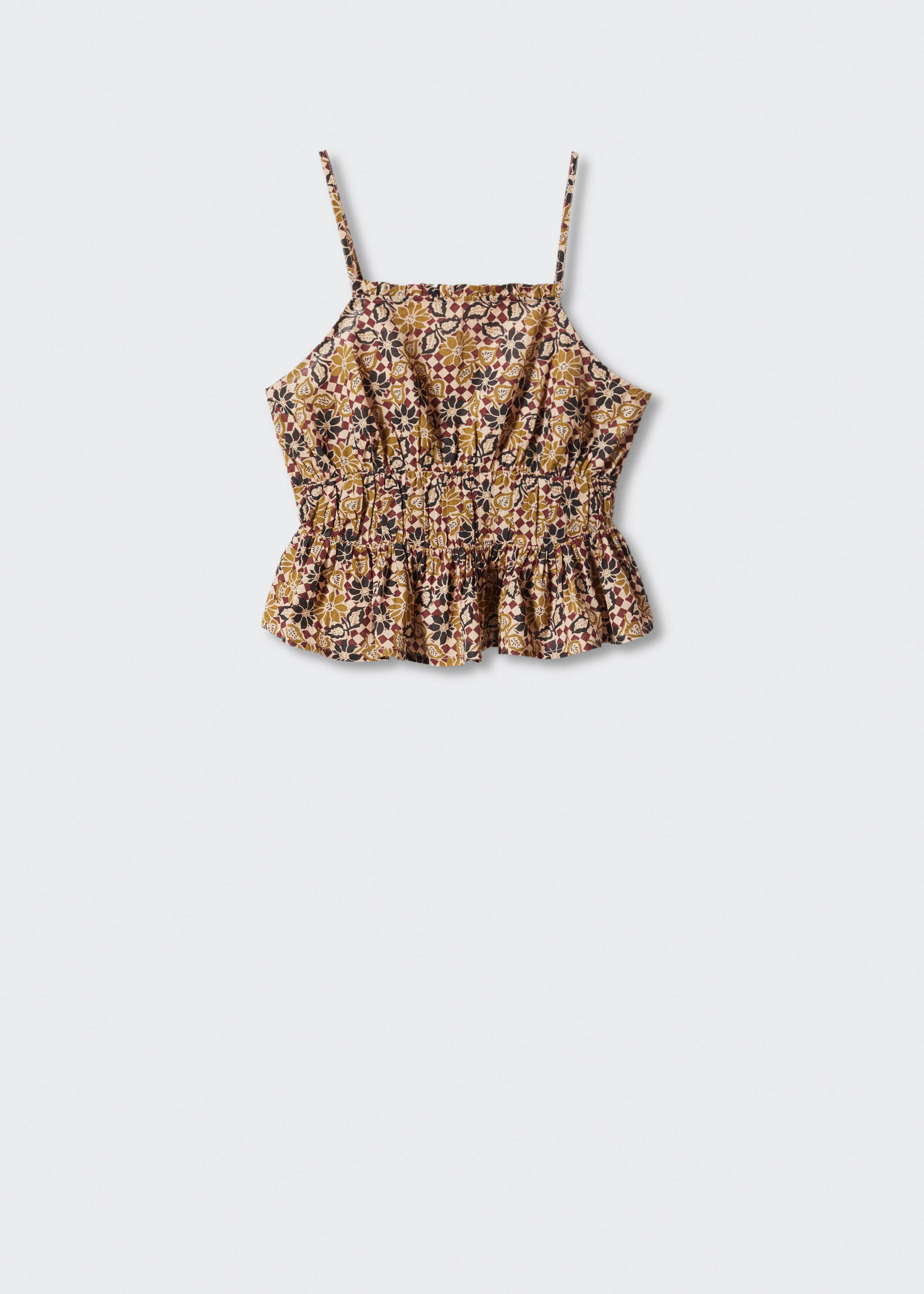 Frynsete topp med trykk - Artikkel uten modell