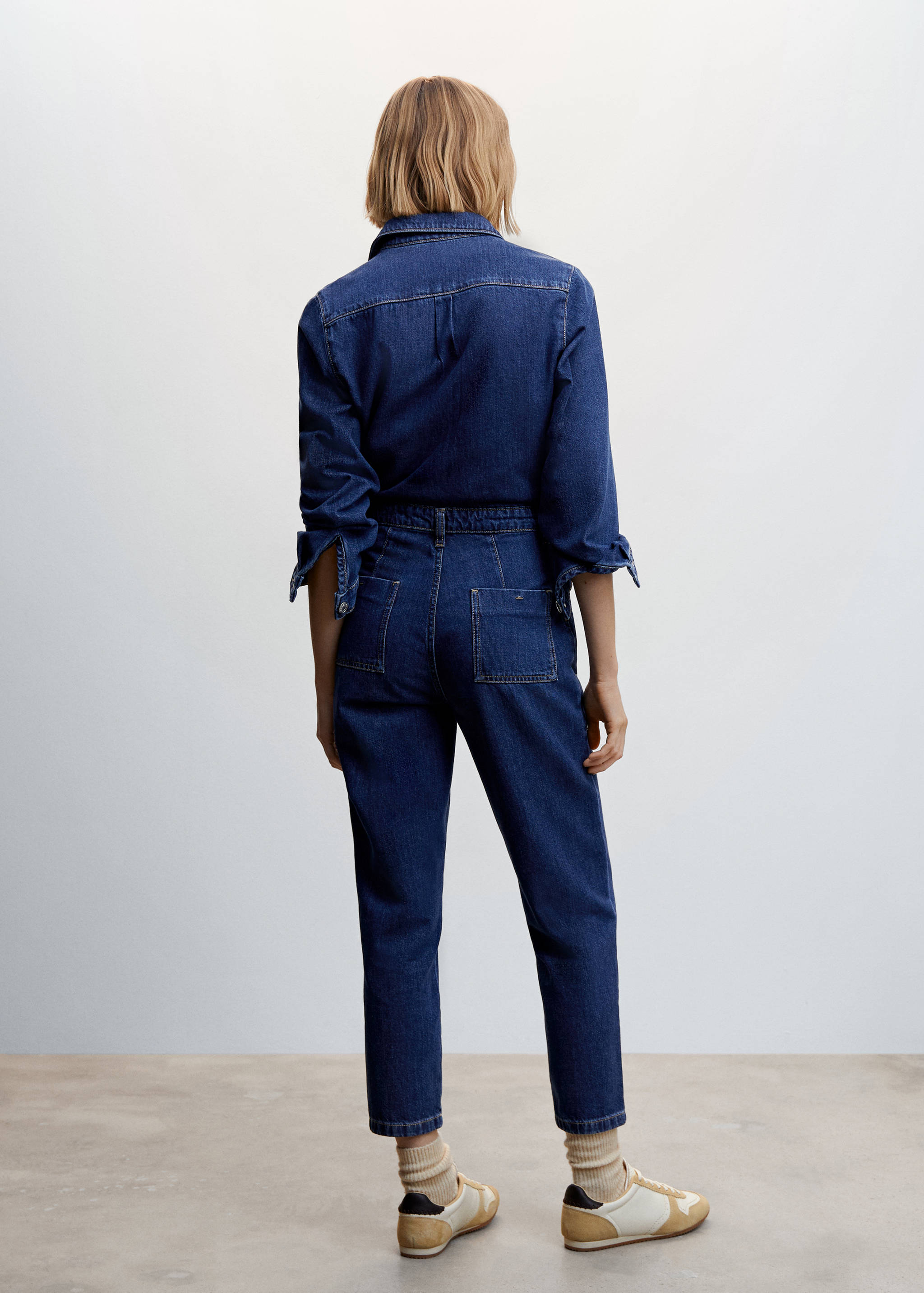 Long denim jumpsuit - Reverse of the article