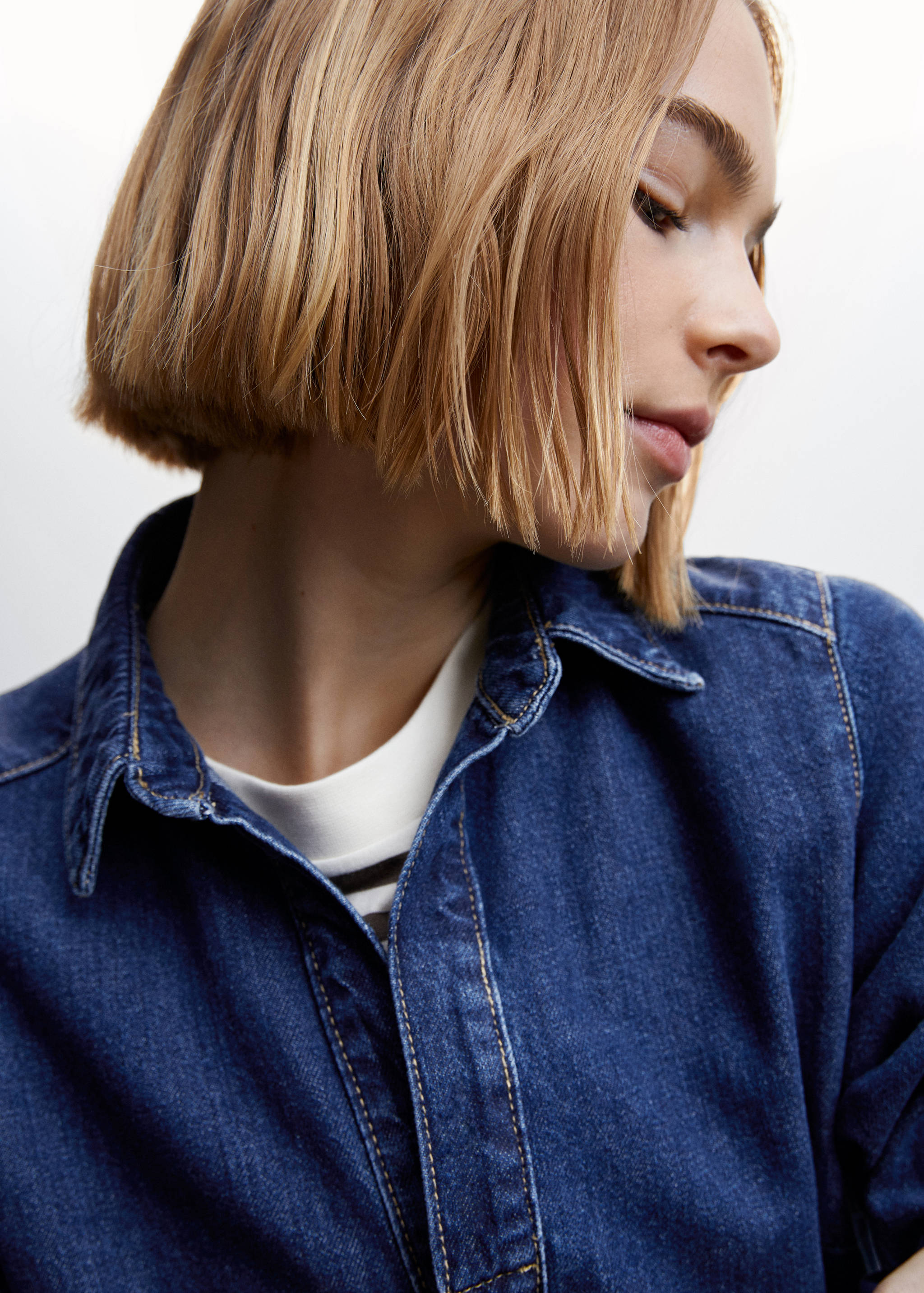 Long denim jumpsuit - Details of the article 1