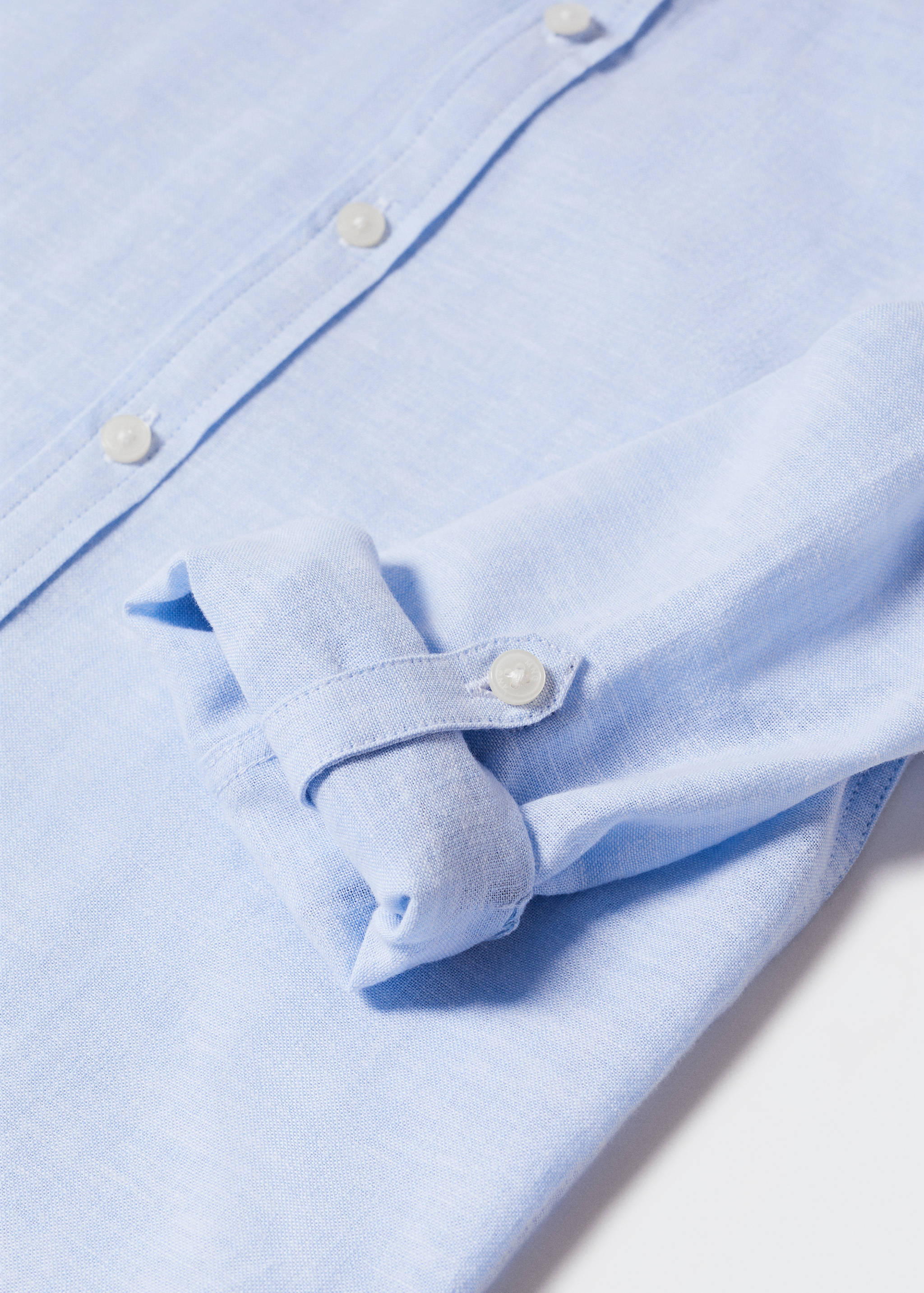 Mao collar linen shirt - Details of the article 8