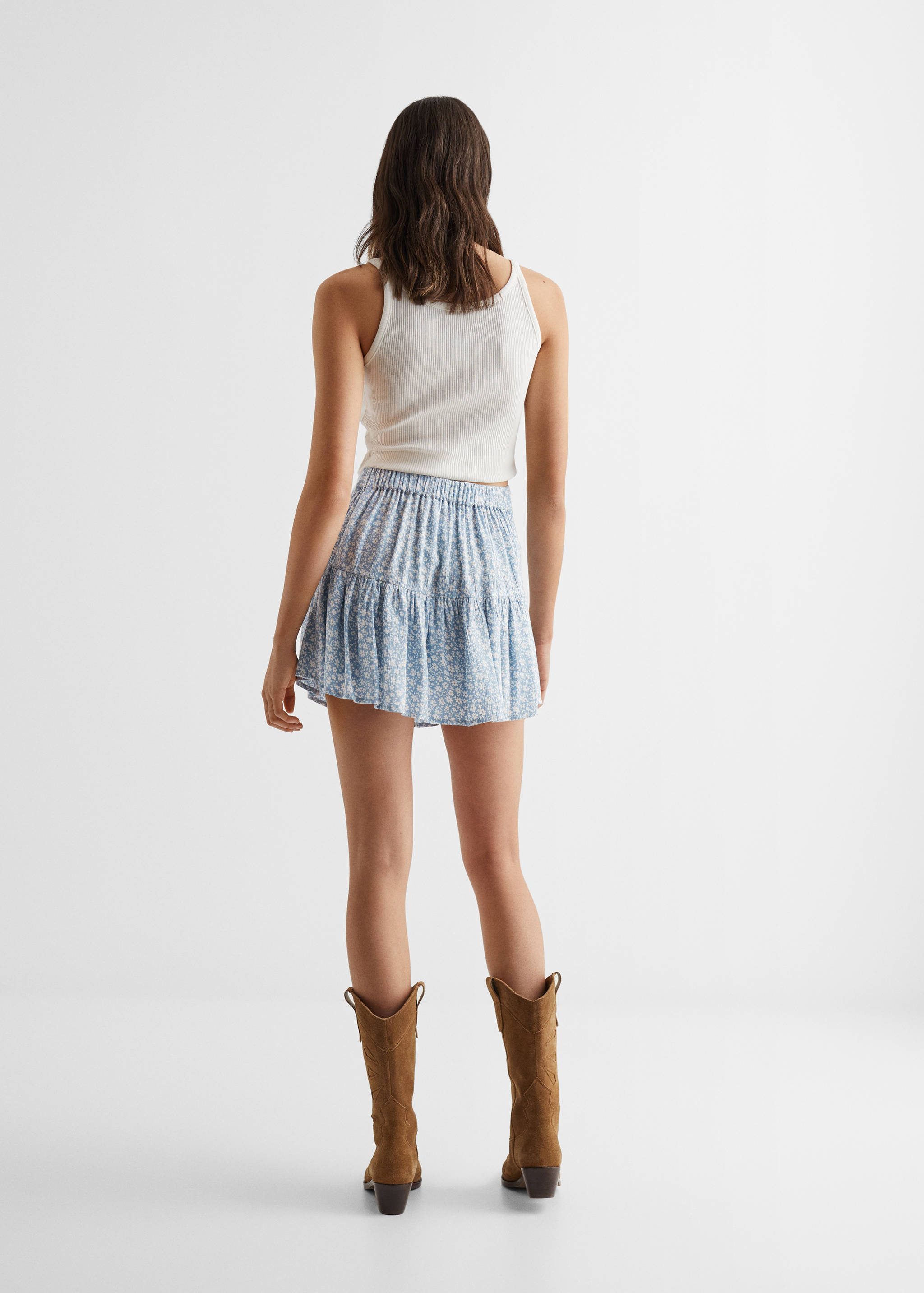 Floral print skirt - Reverse of the article