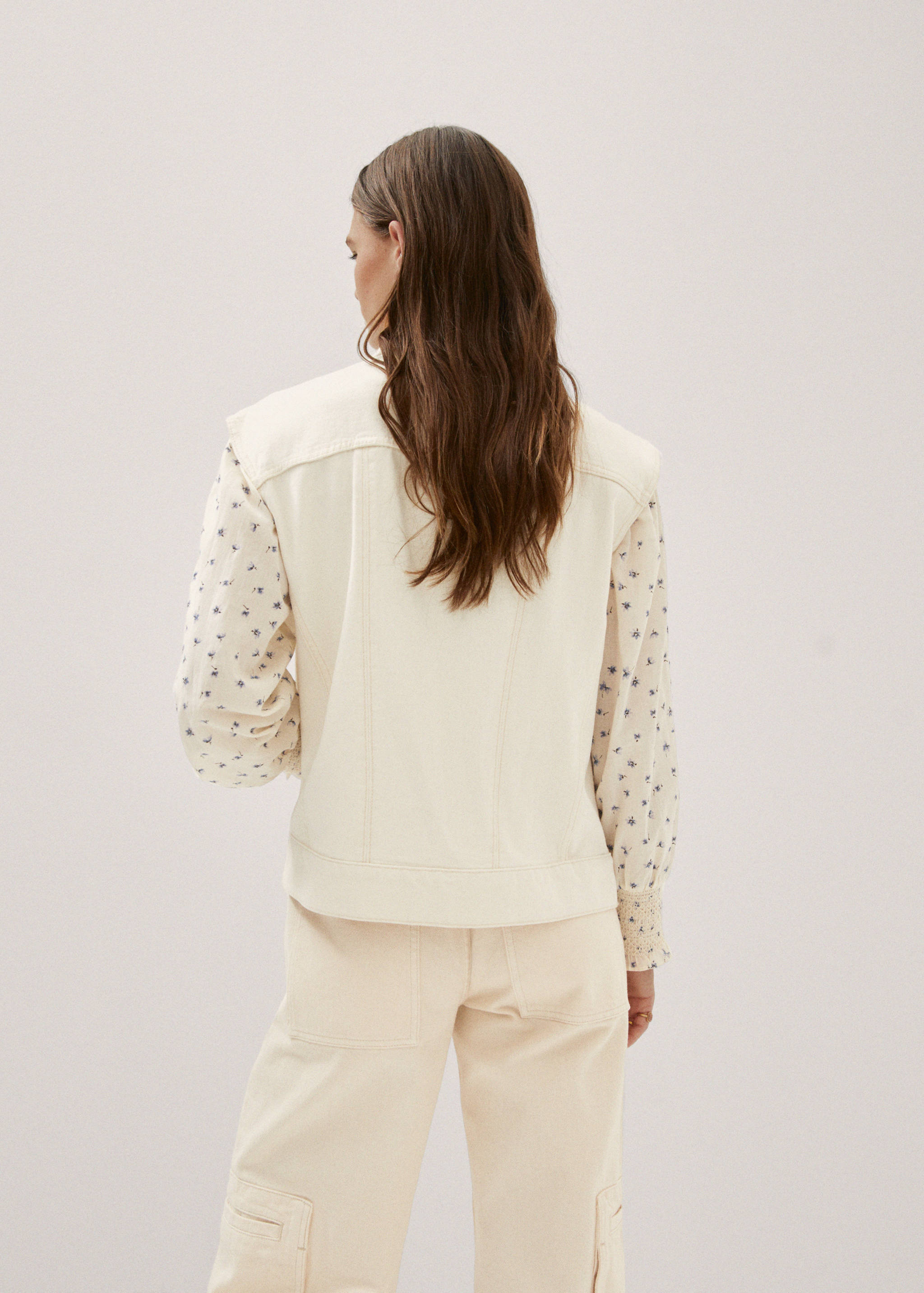 Chaleco vaquero costuras - Reverso del artículo