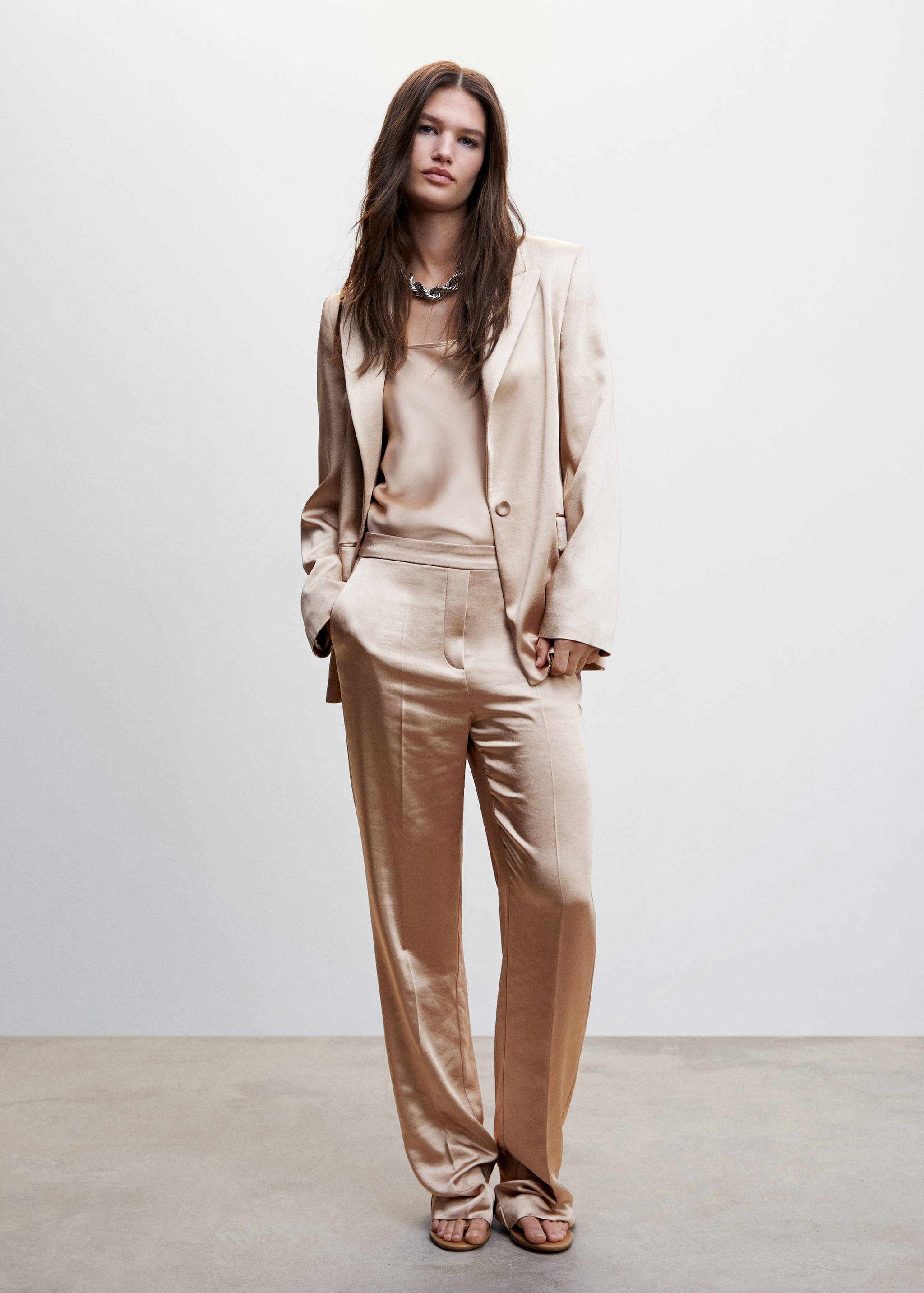 Satin lace top - General plane