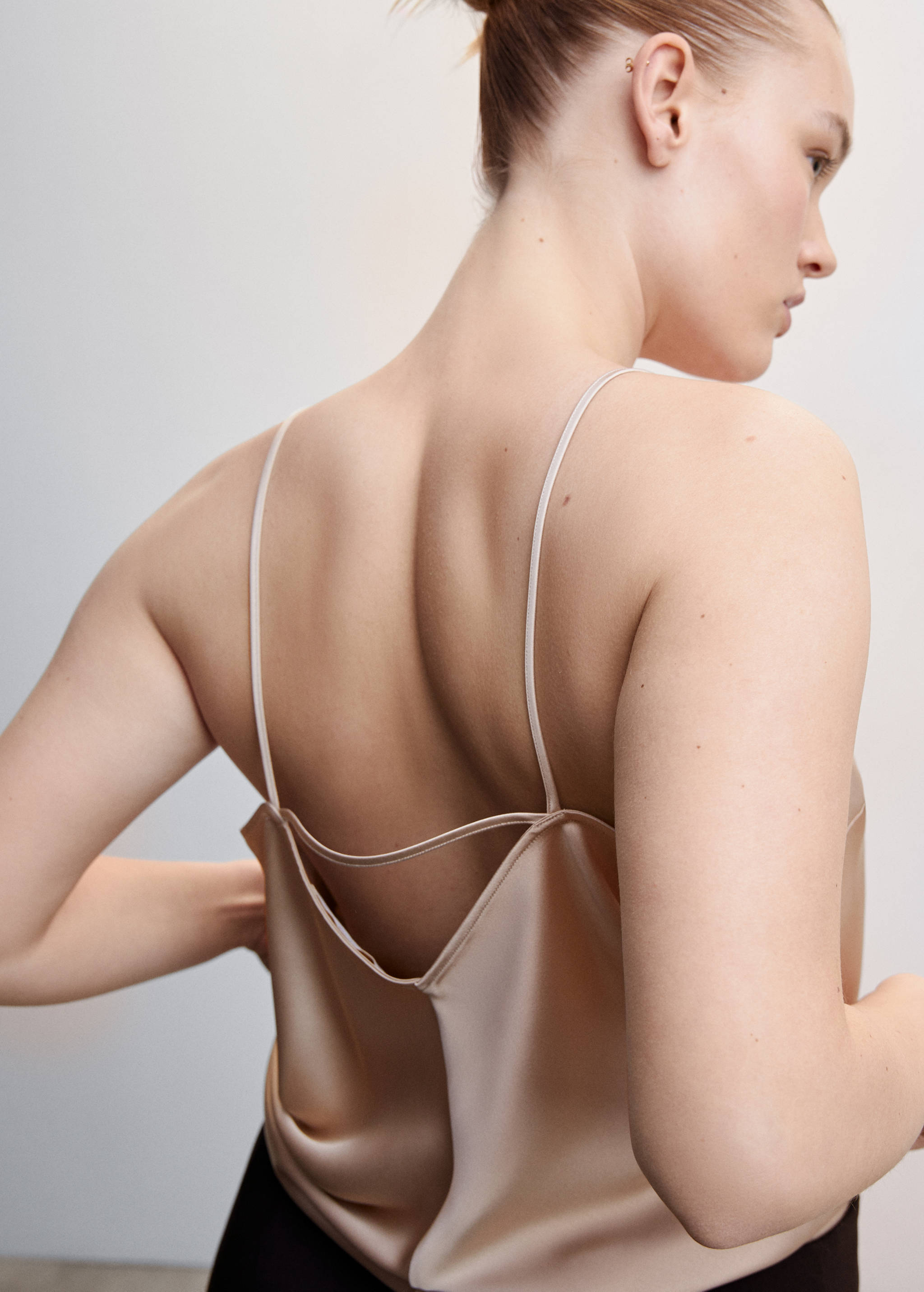 Satin lace top - Details of the article 4