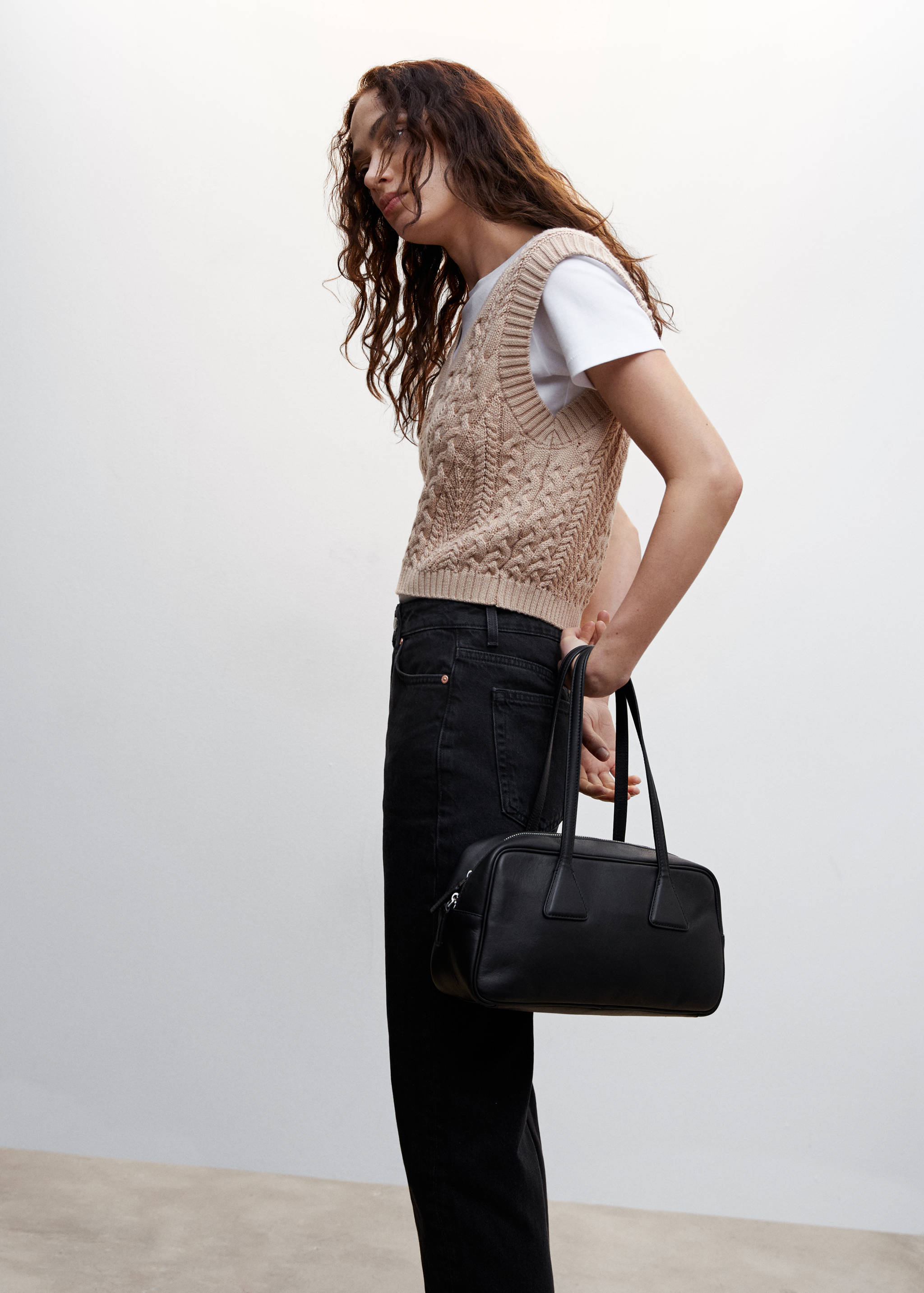 High waist straight jeans - Details of the article 2