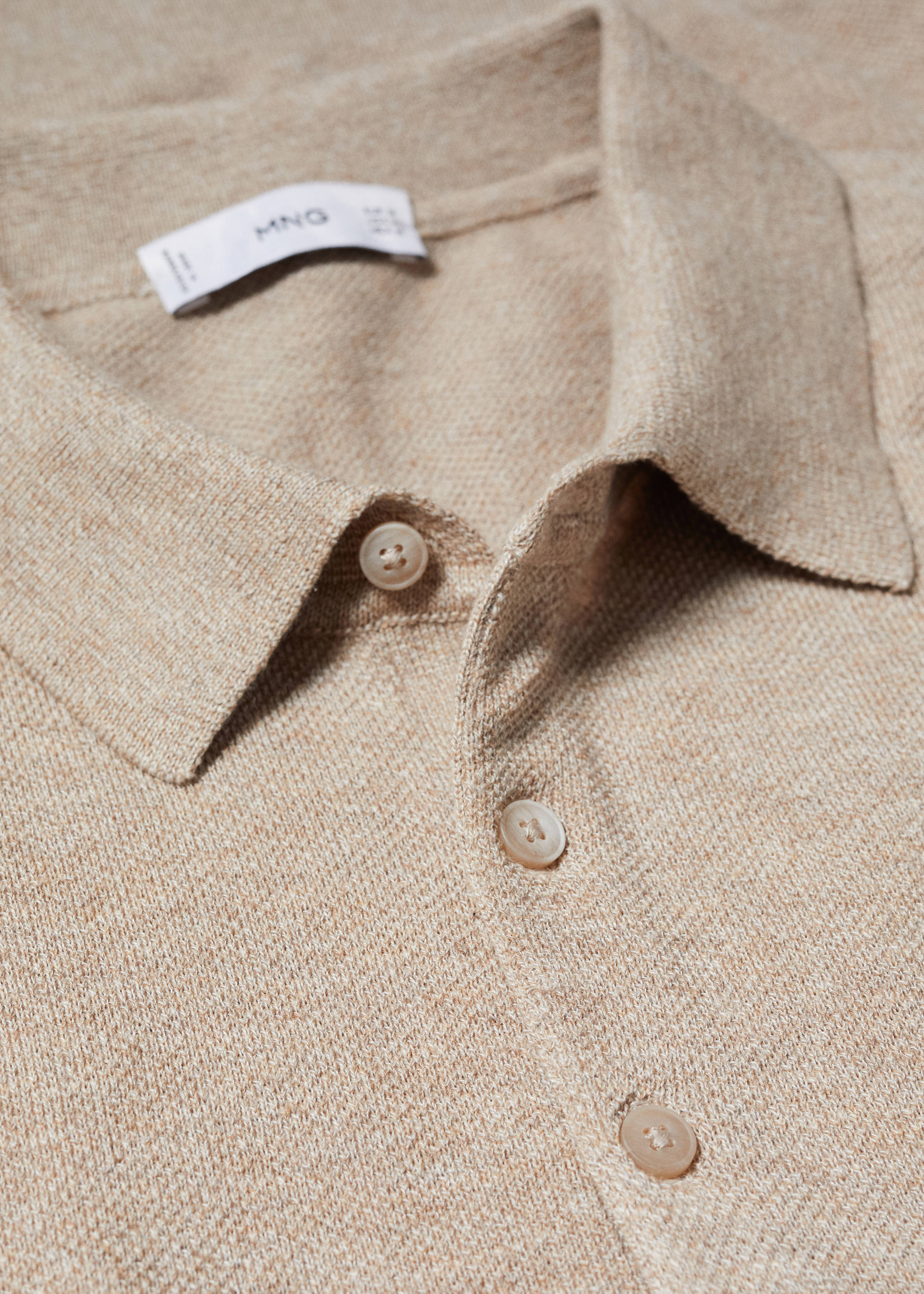 Strick-Poloshirt aus Baumwolle - Detail des Artikels 8