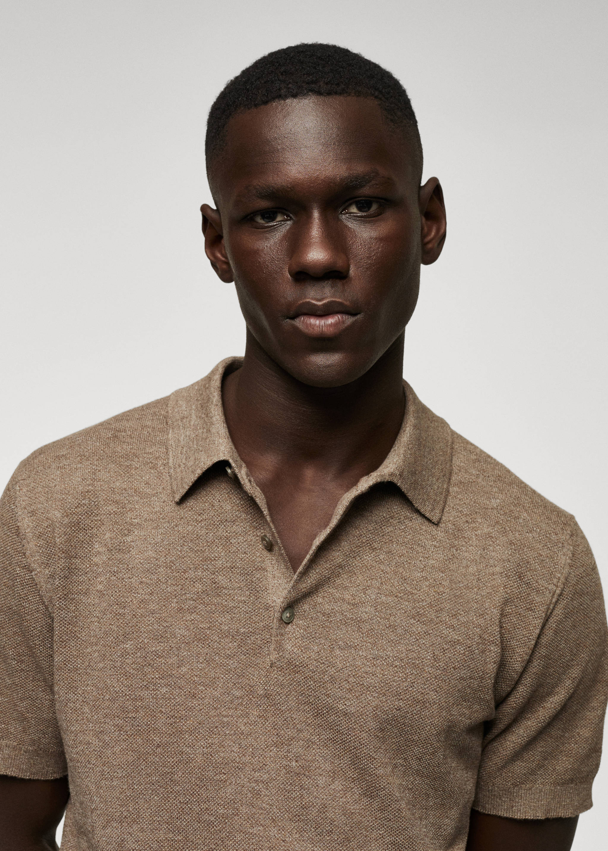 Strick-Poloshirt aus Baumwolle - Detail des Artikels 1