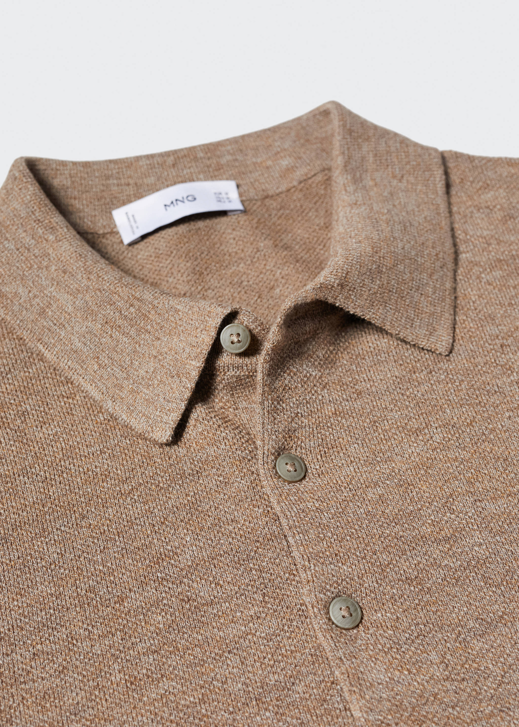 Strick-Poloshirt aus Baumwolle - Detail des Artikels 8
