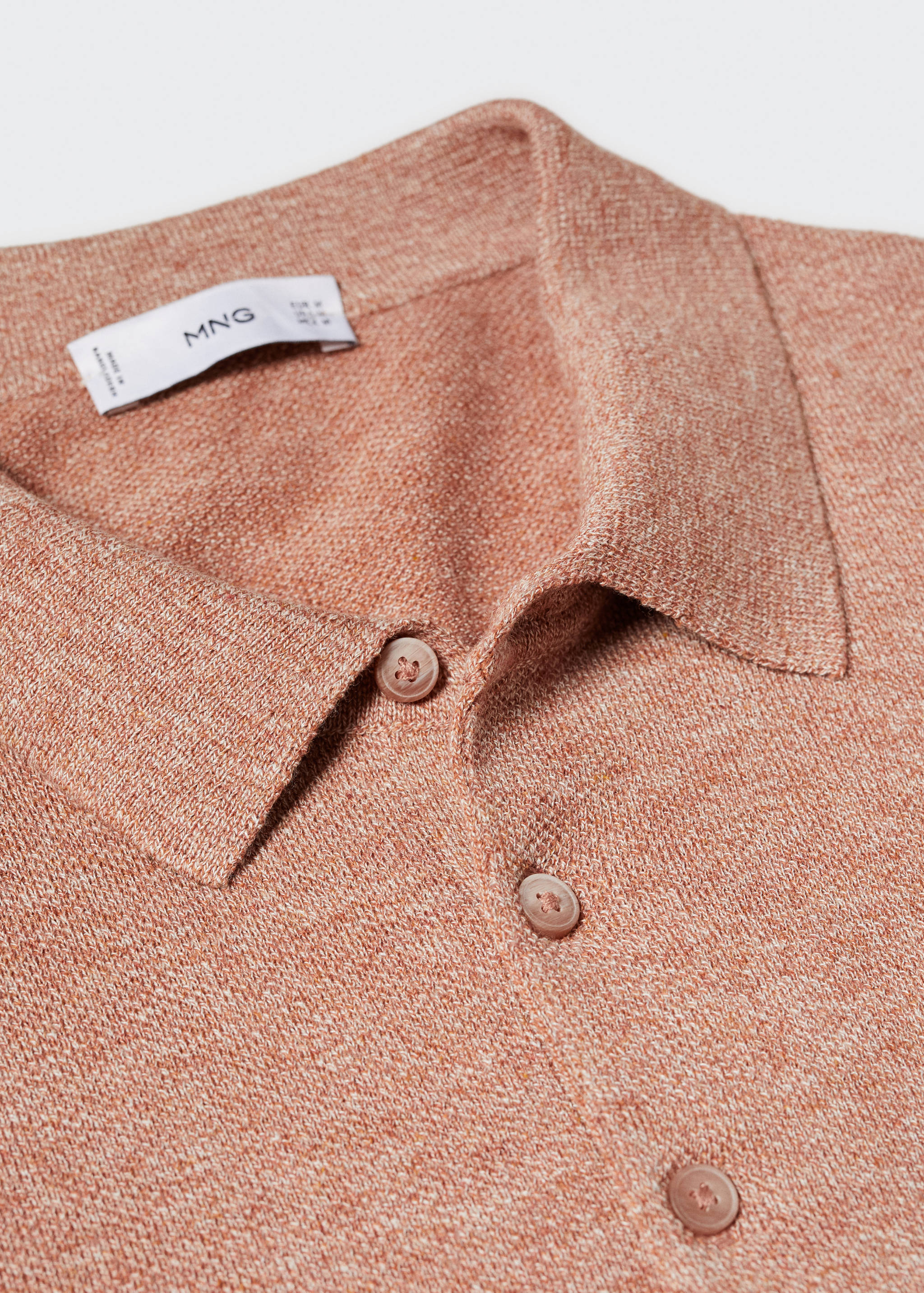 Strick-Poloshirt aus Baumwolle - Detail des Artikels 8