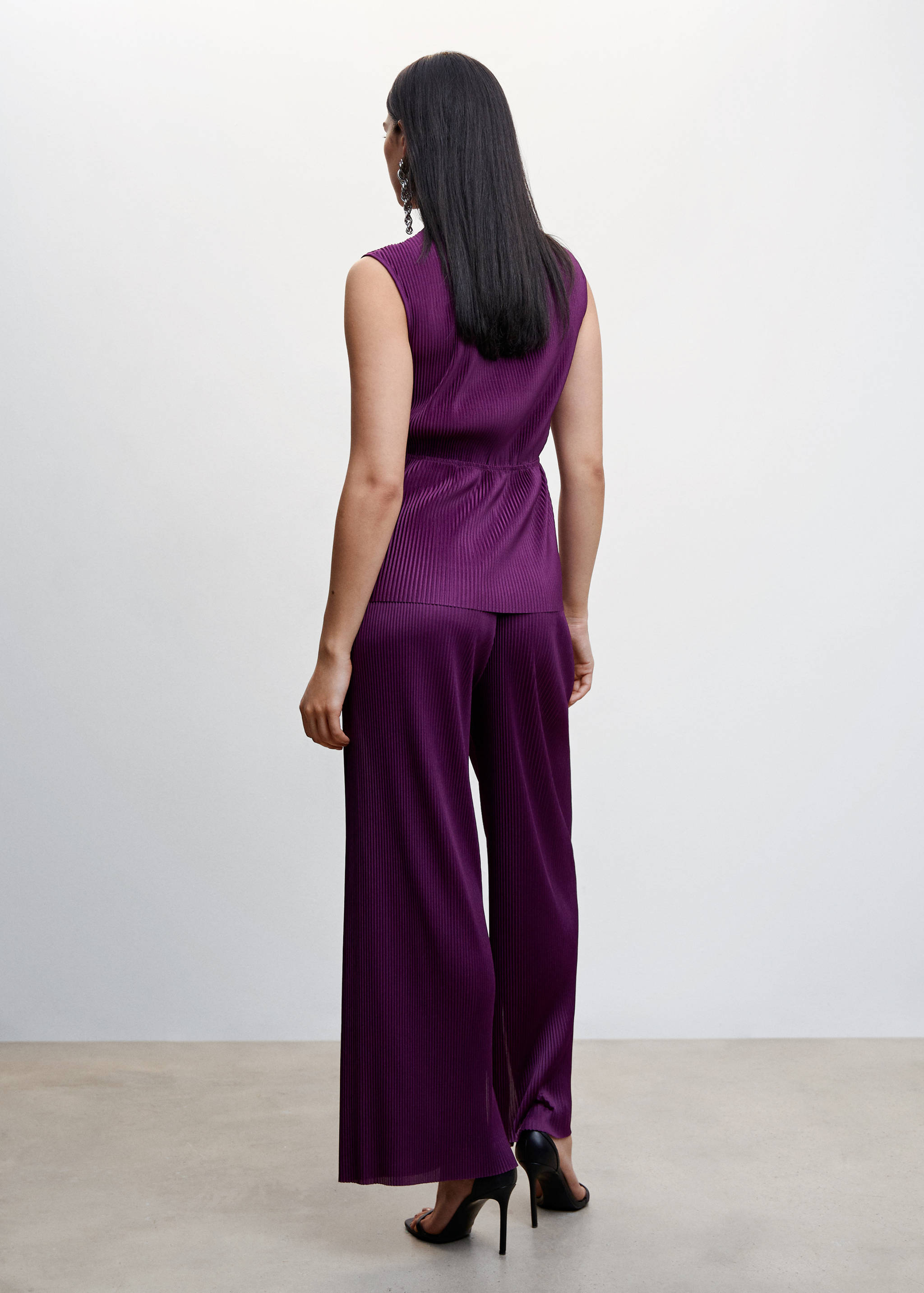 Pantalon palazzo plissé - Verso de l’article