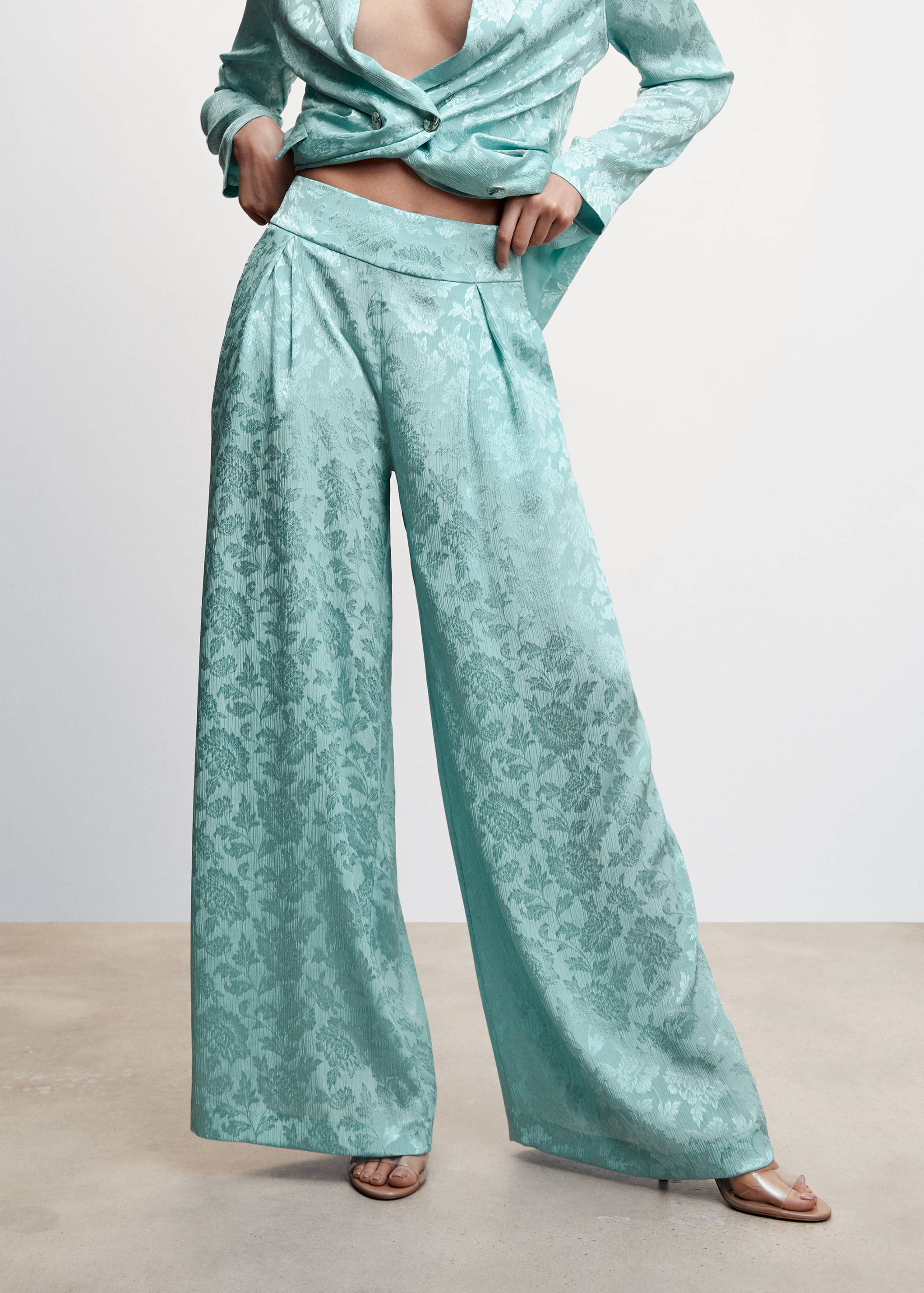 Jacquard-Anzughose - Mittlere Ansicht