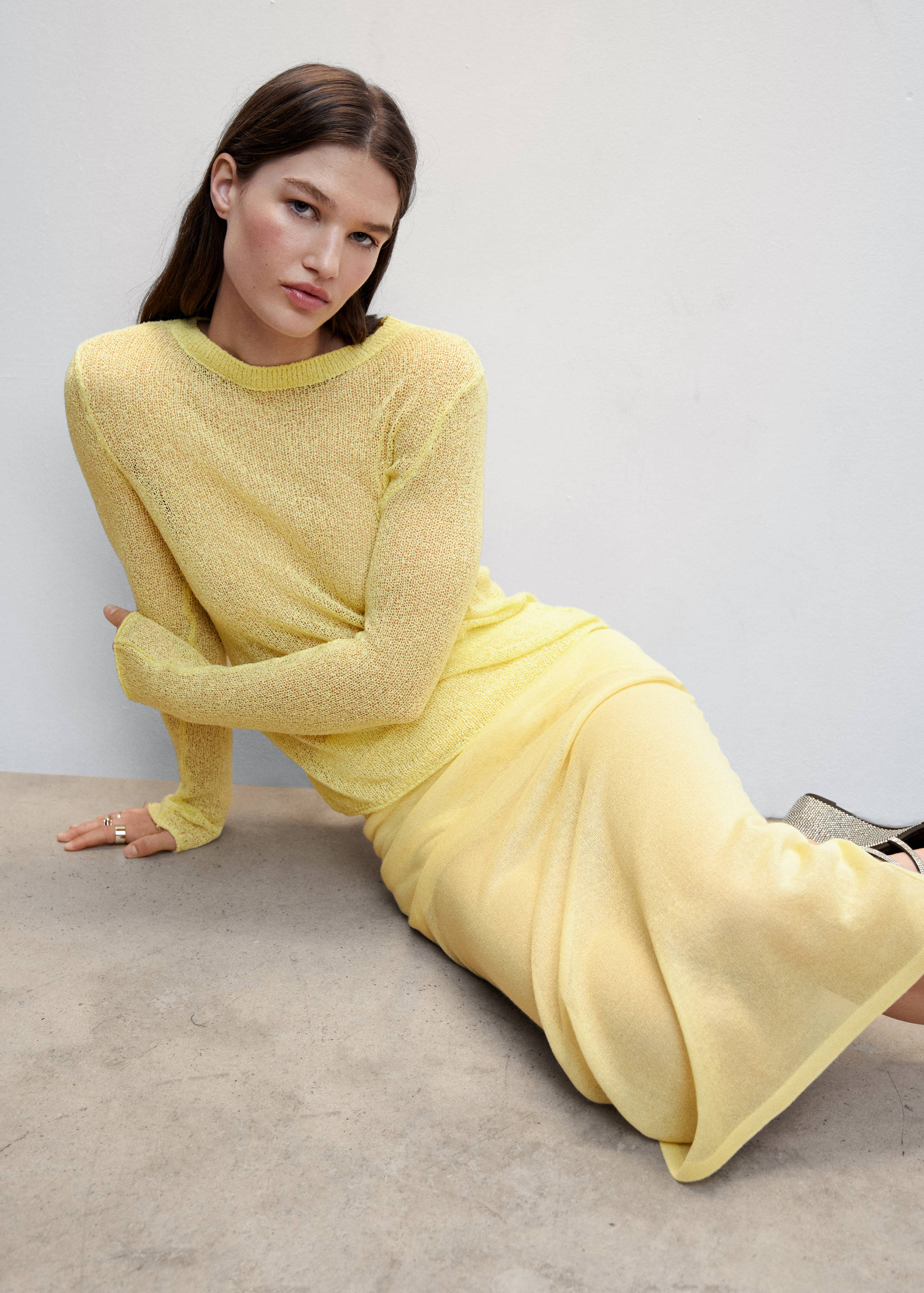 Halbtransparenter Strickrock - Detail des Artikels 2