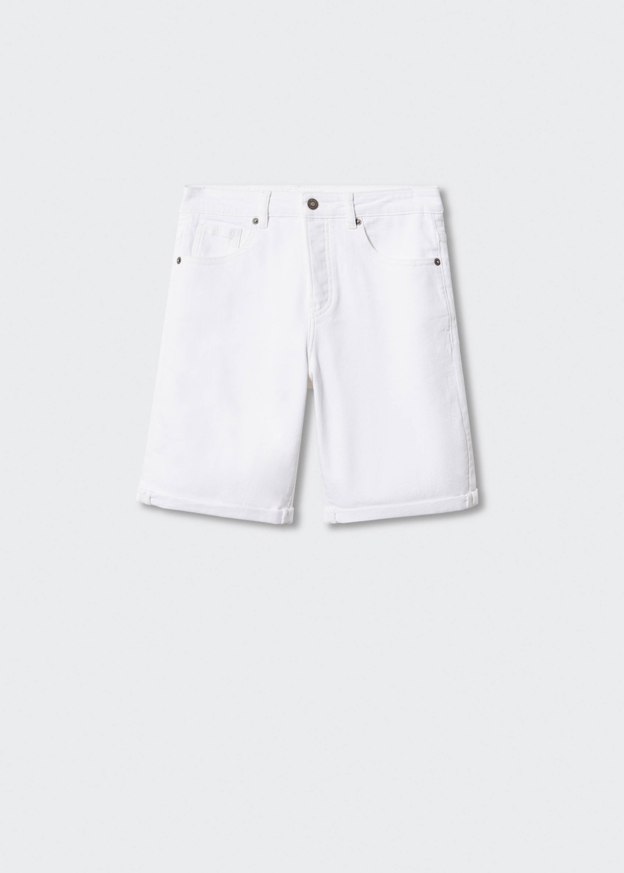 Cotton denim shorts - Article without model