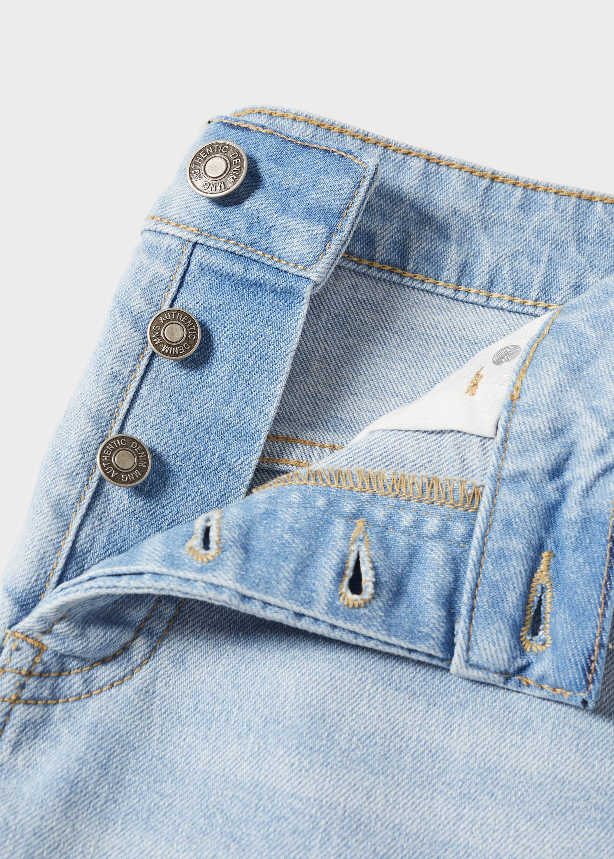 Cotton denim shorts - Details of the article 8