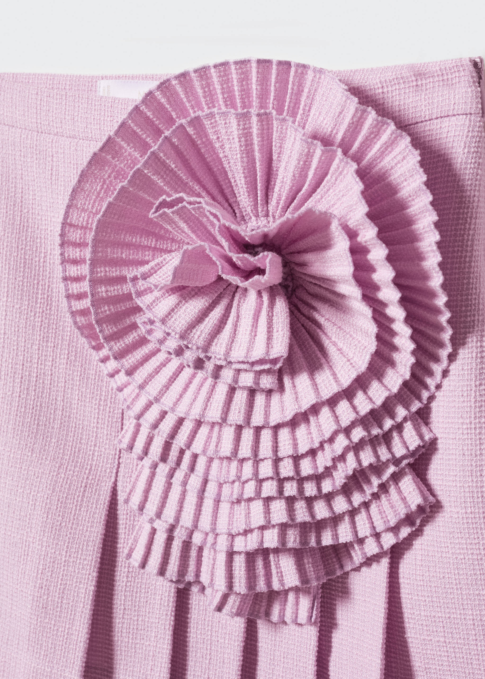 Pleated maxi flower skirt - Details of the article 8