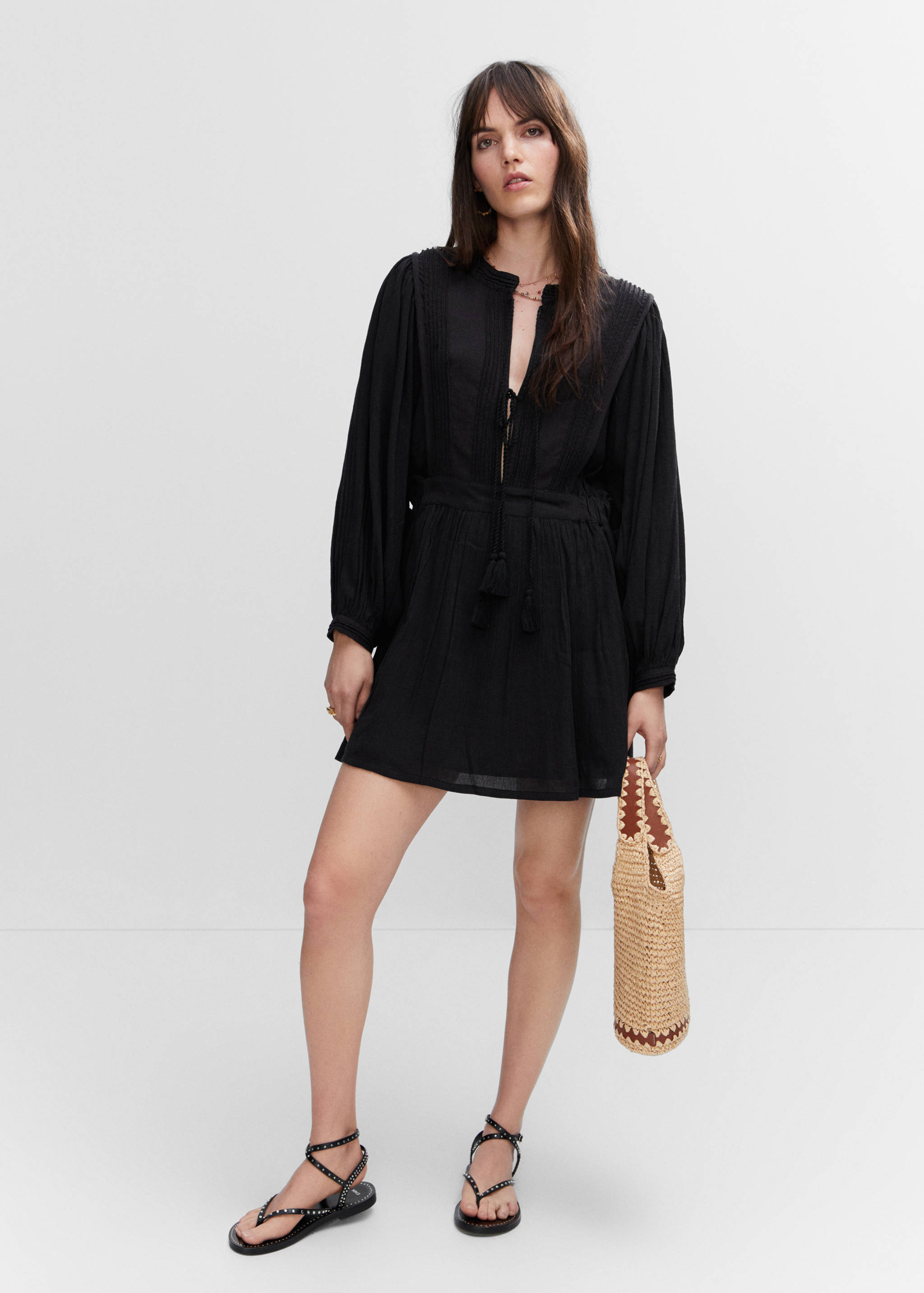 Vestit textura llaços - Pla general