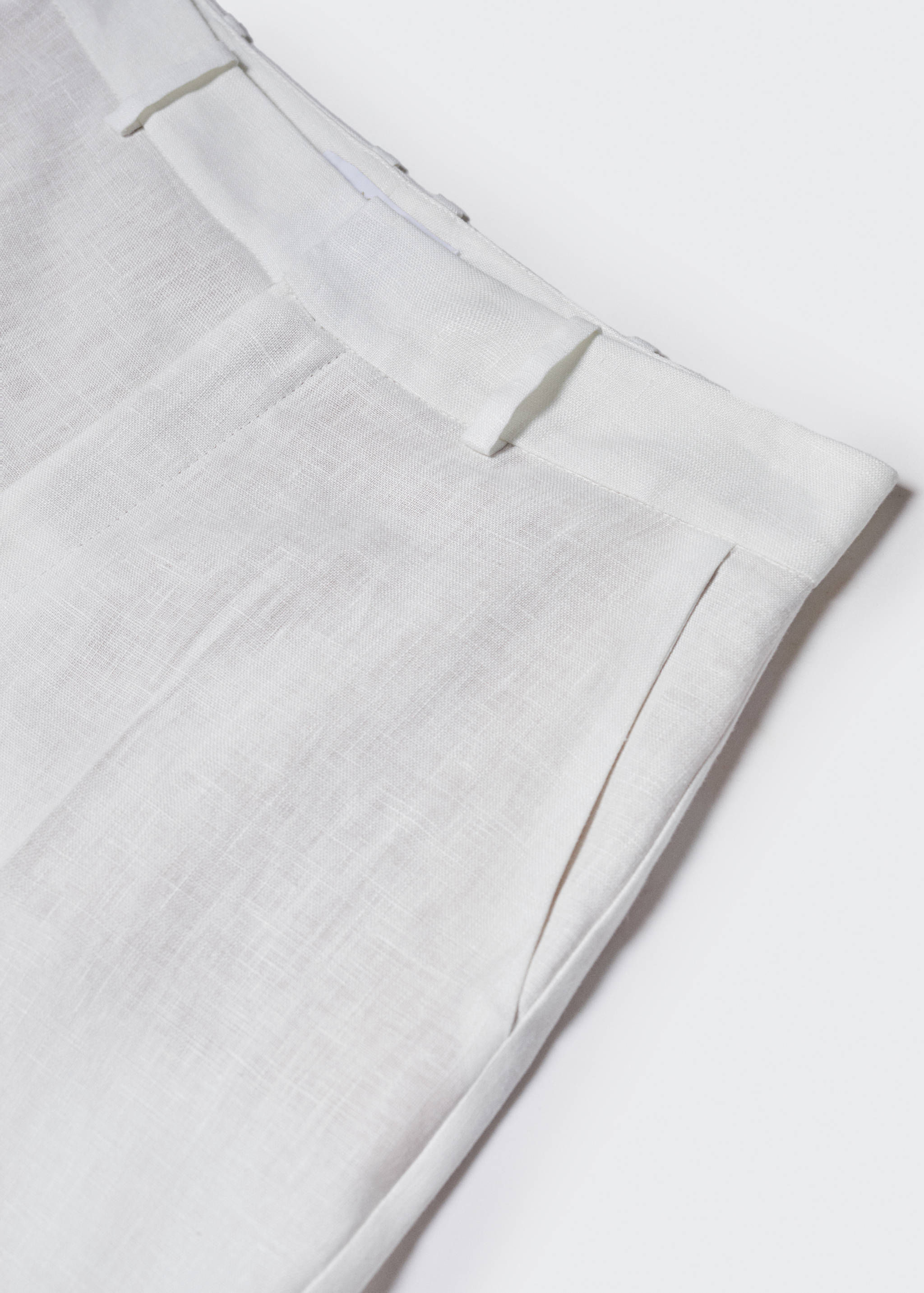 100% linen suit trousers - Details of the article 8