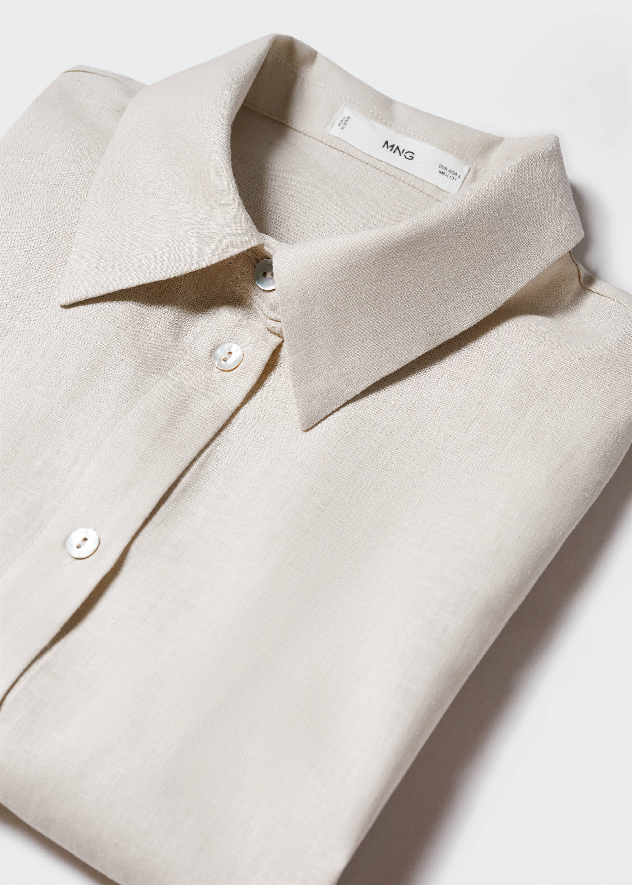 Linen pyjama shirt - Details of the article 8
