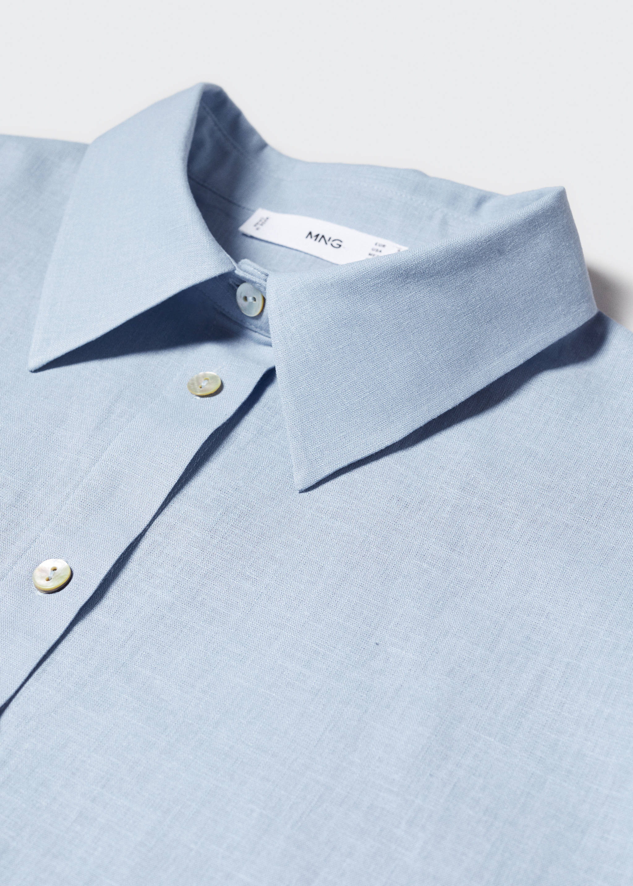 Linen pyjama shirt - Details of the article 8