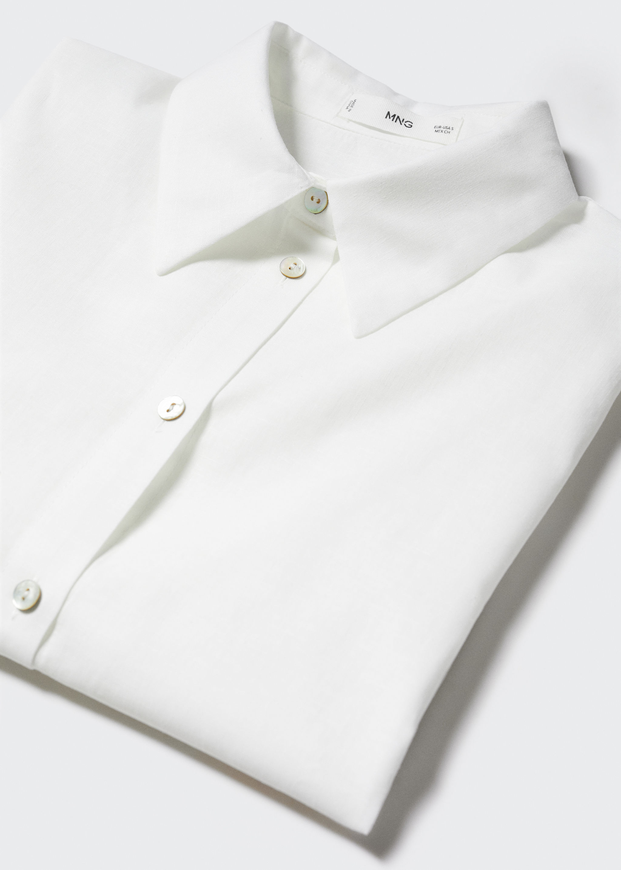 Linen pyjama shirt - Details of the article 8