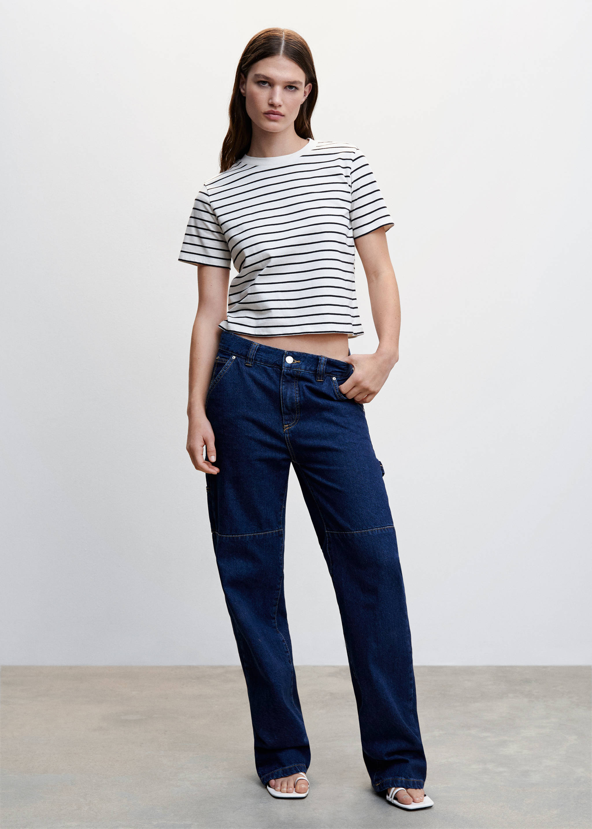 Striped jersey T-shirt - General plane