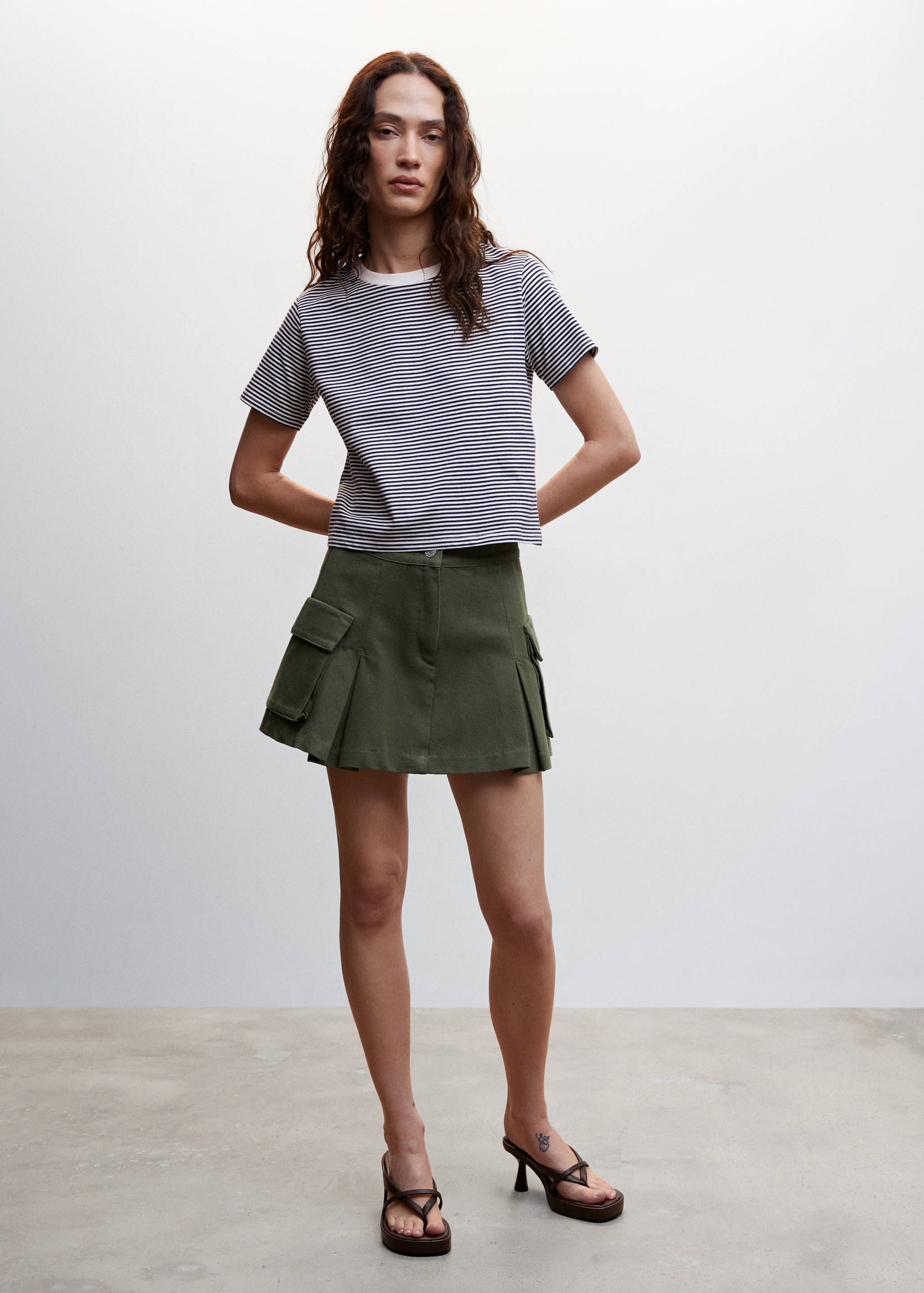 Striped jersey T-shirt - General plane