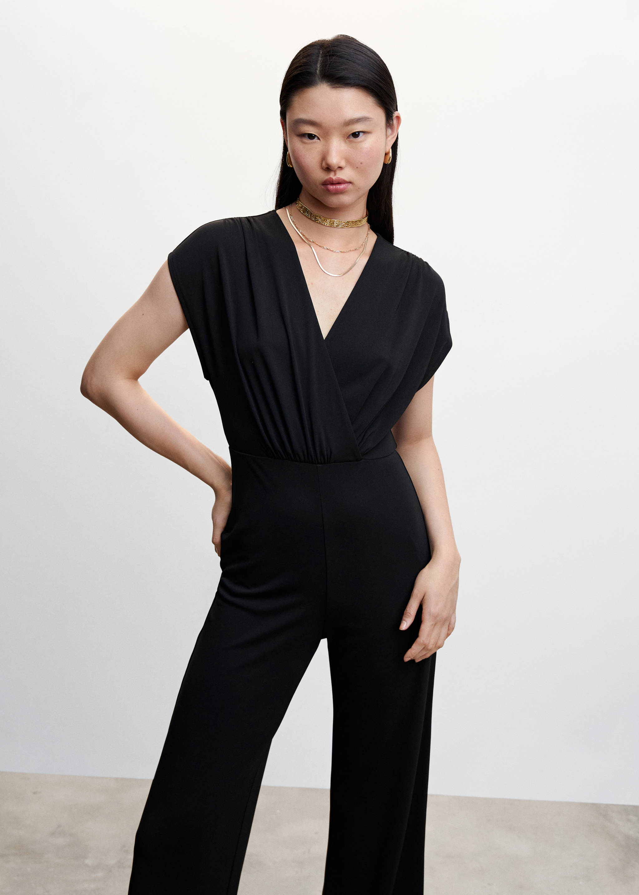 Ruched long jumpsuit - Medium plane