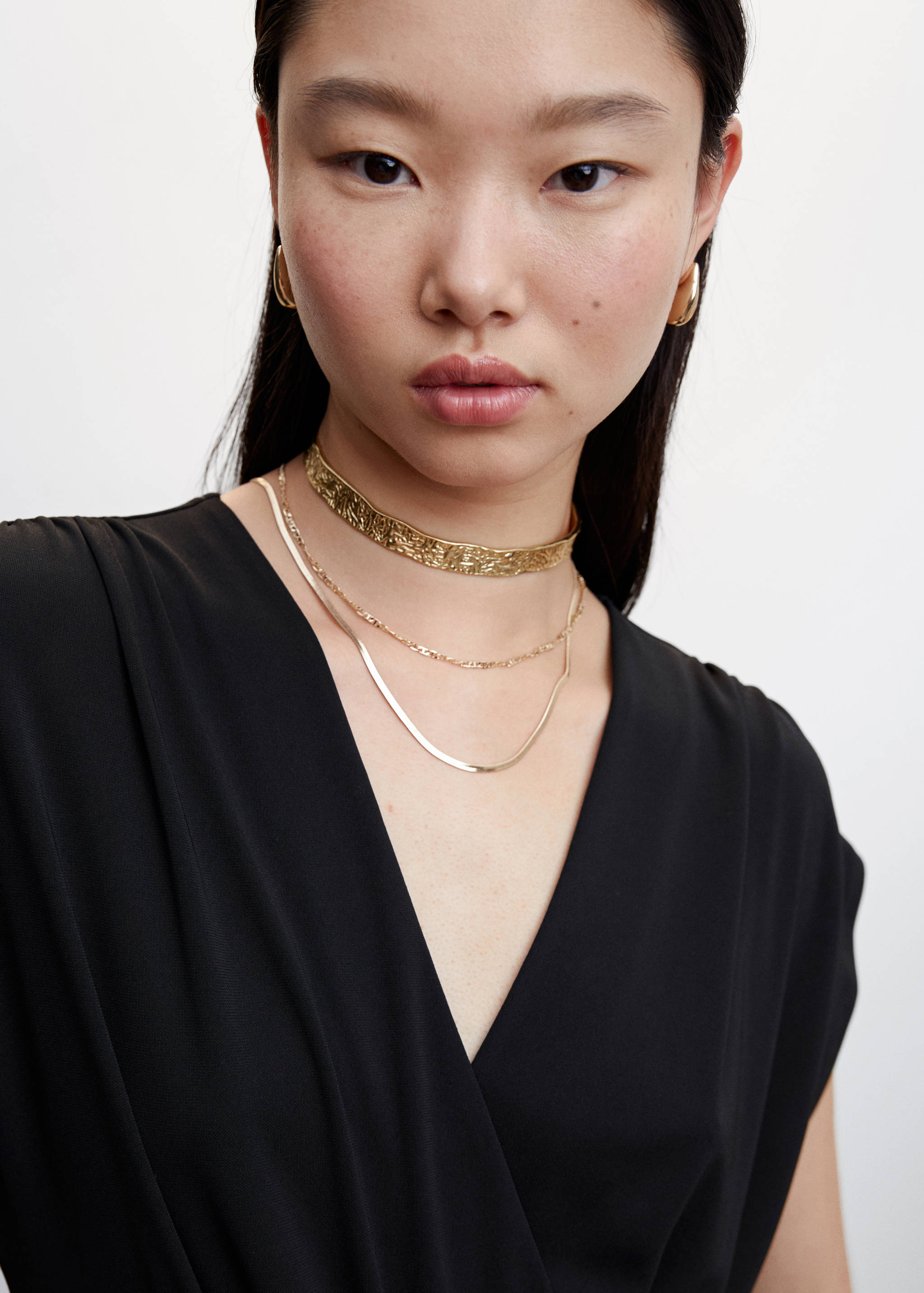 Ruched long jumpsuit - Details of the article 1