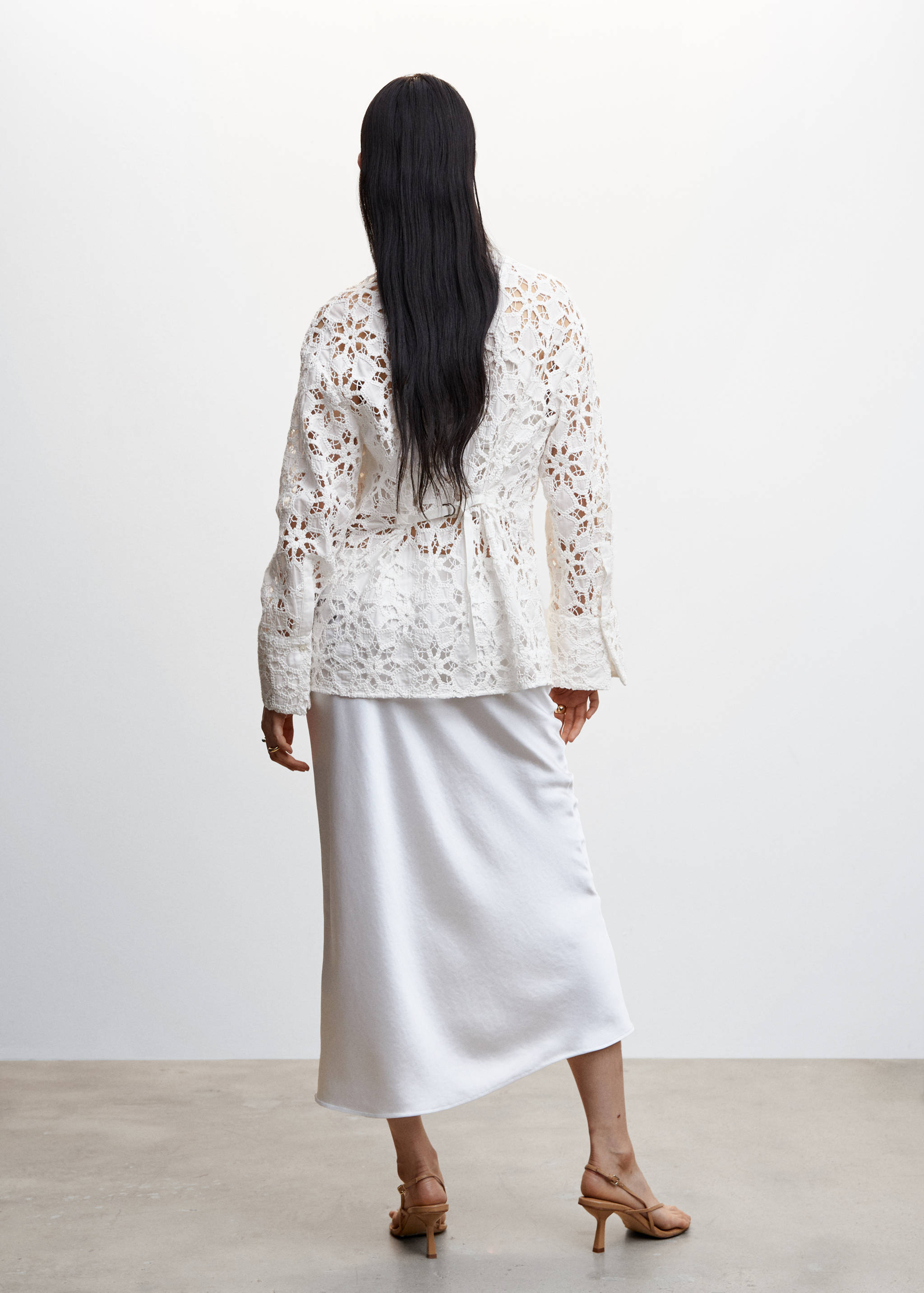 Chemise guipure détail lanière - Verso de l’article