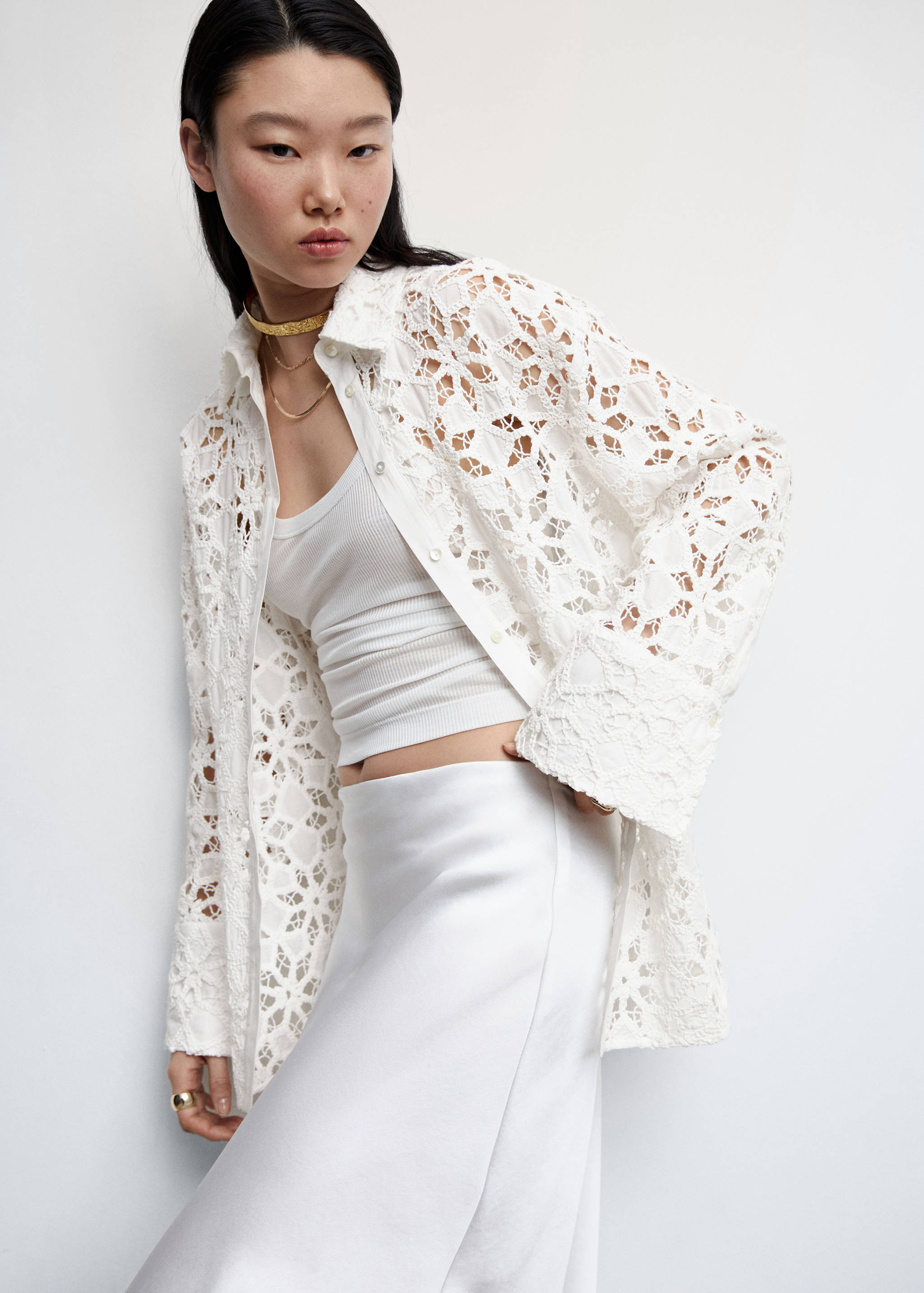 Chemise guipure détail lanière - Détail de l'article 2