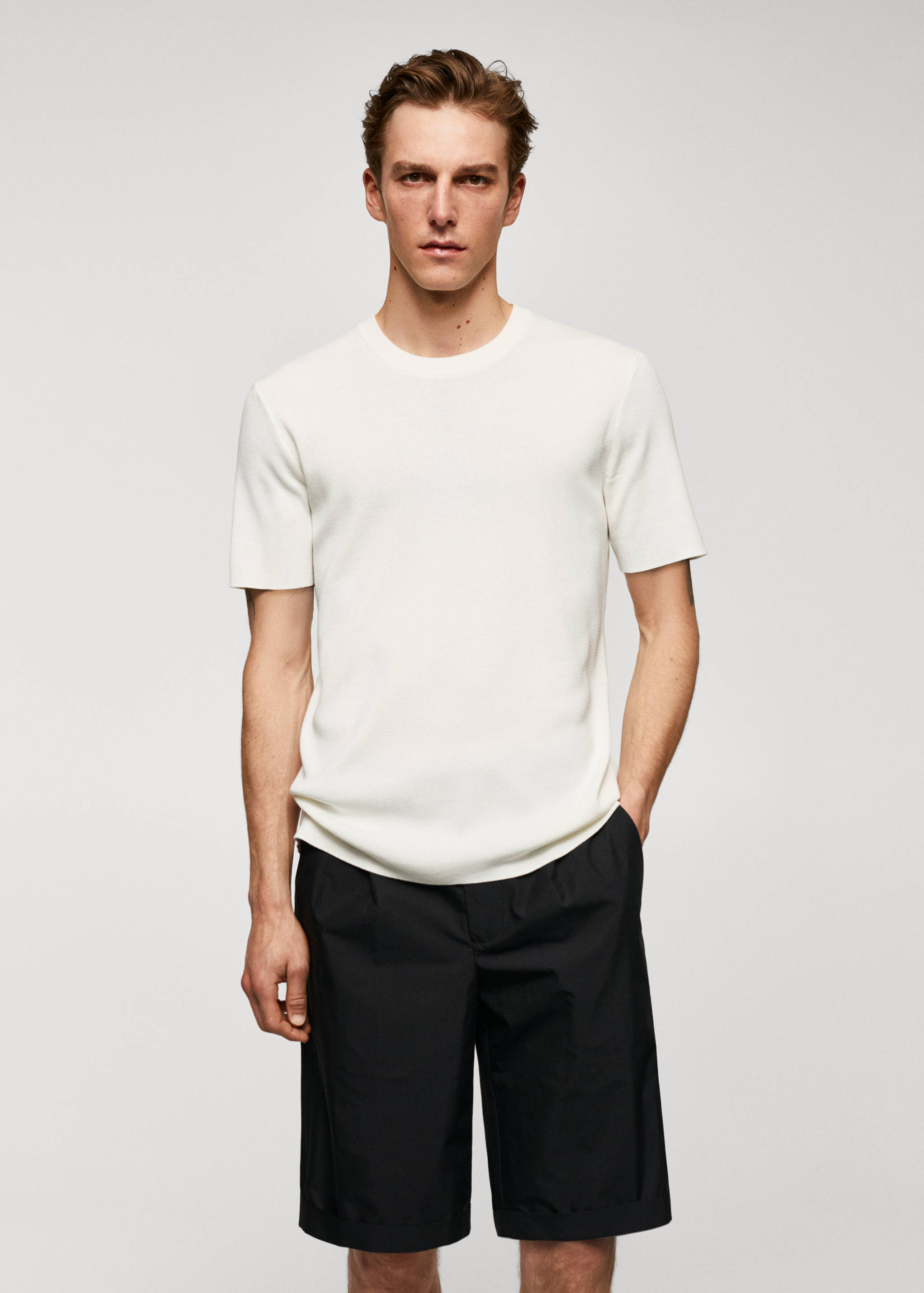 Fine-knit T-shirt - Medium plane